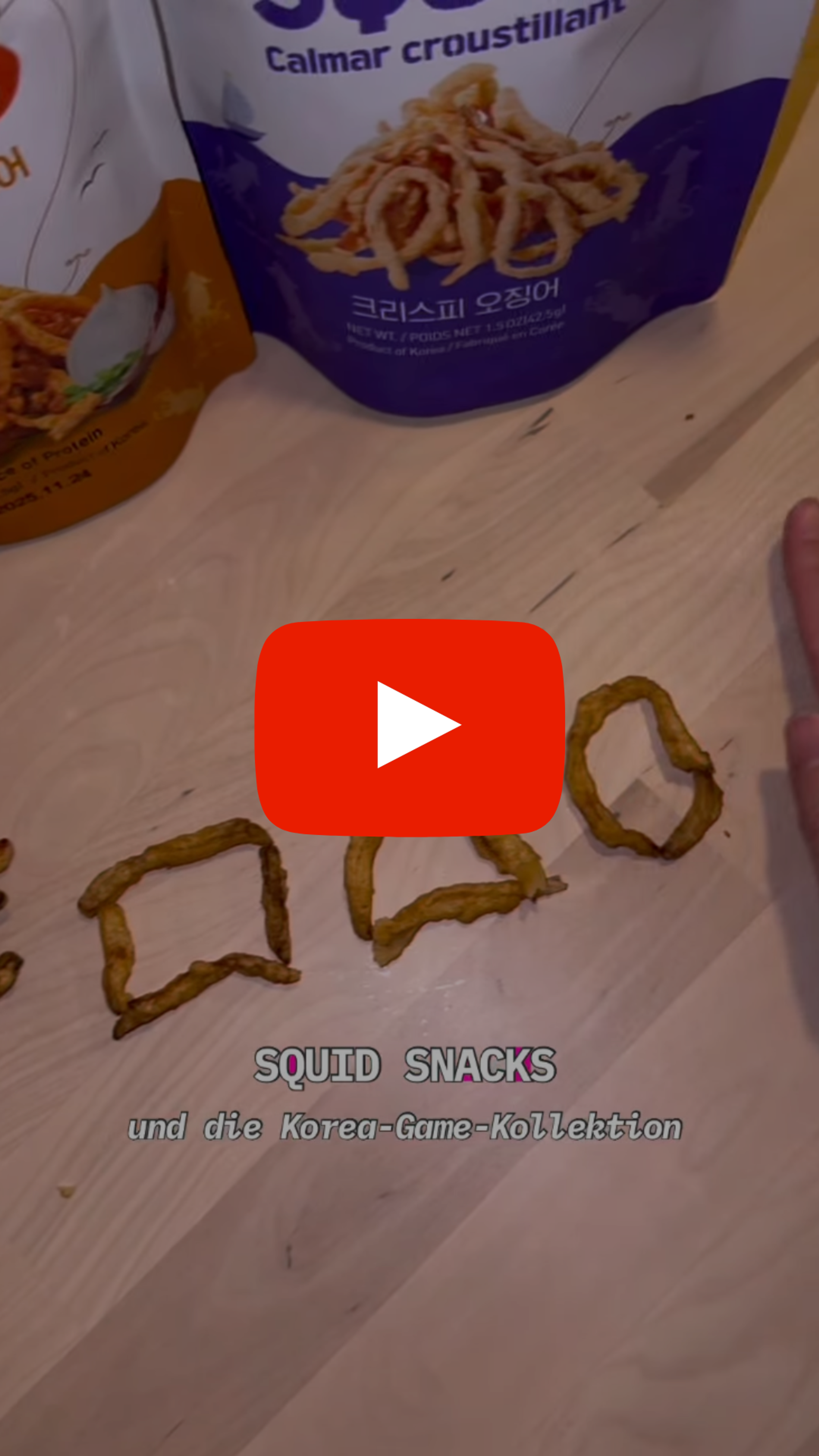 🦑🇰🇷 Squid-Snacks und die Korea-Game-Kollektion