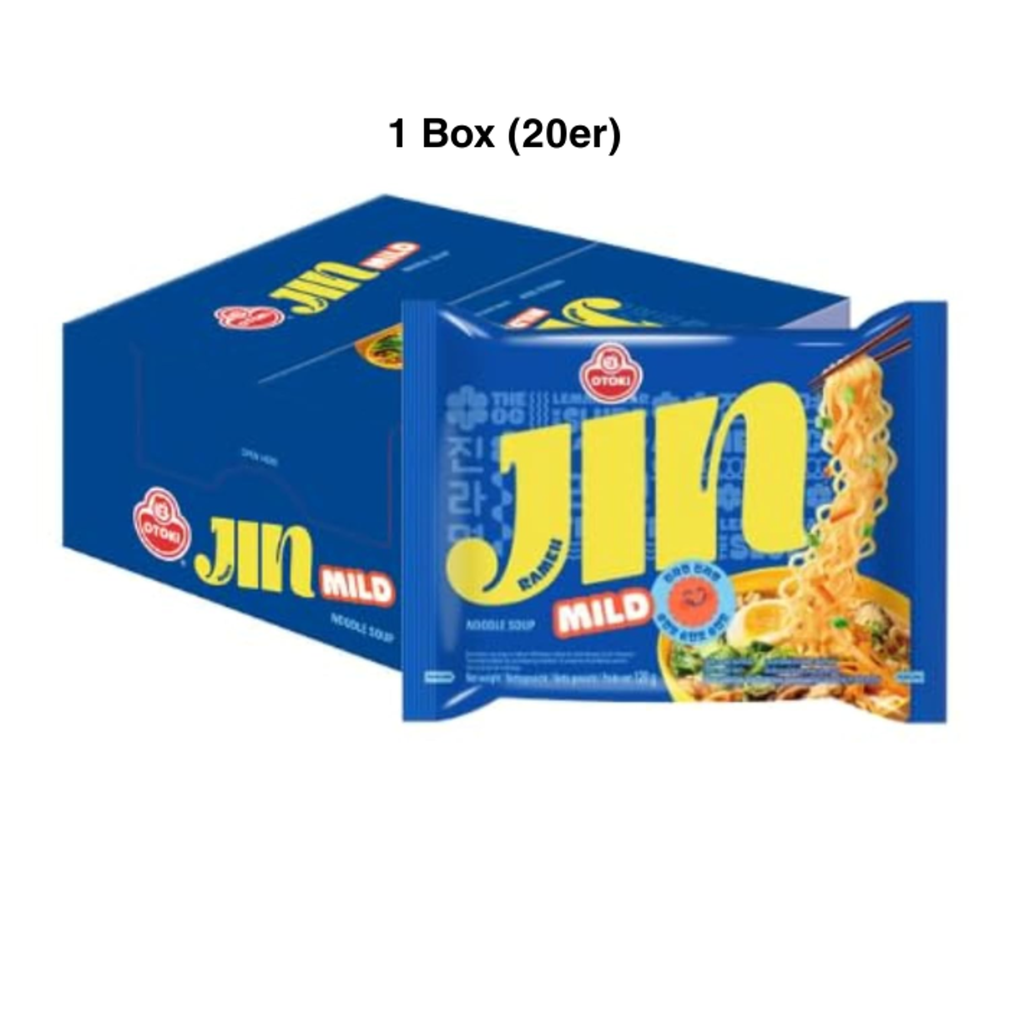 OTOKI Jin Ramen Mild 120g – BTS Jin Edition 1 Box (20er) | Mild Korean Ramen in New BTS Packaging