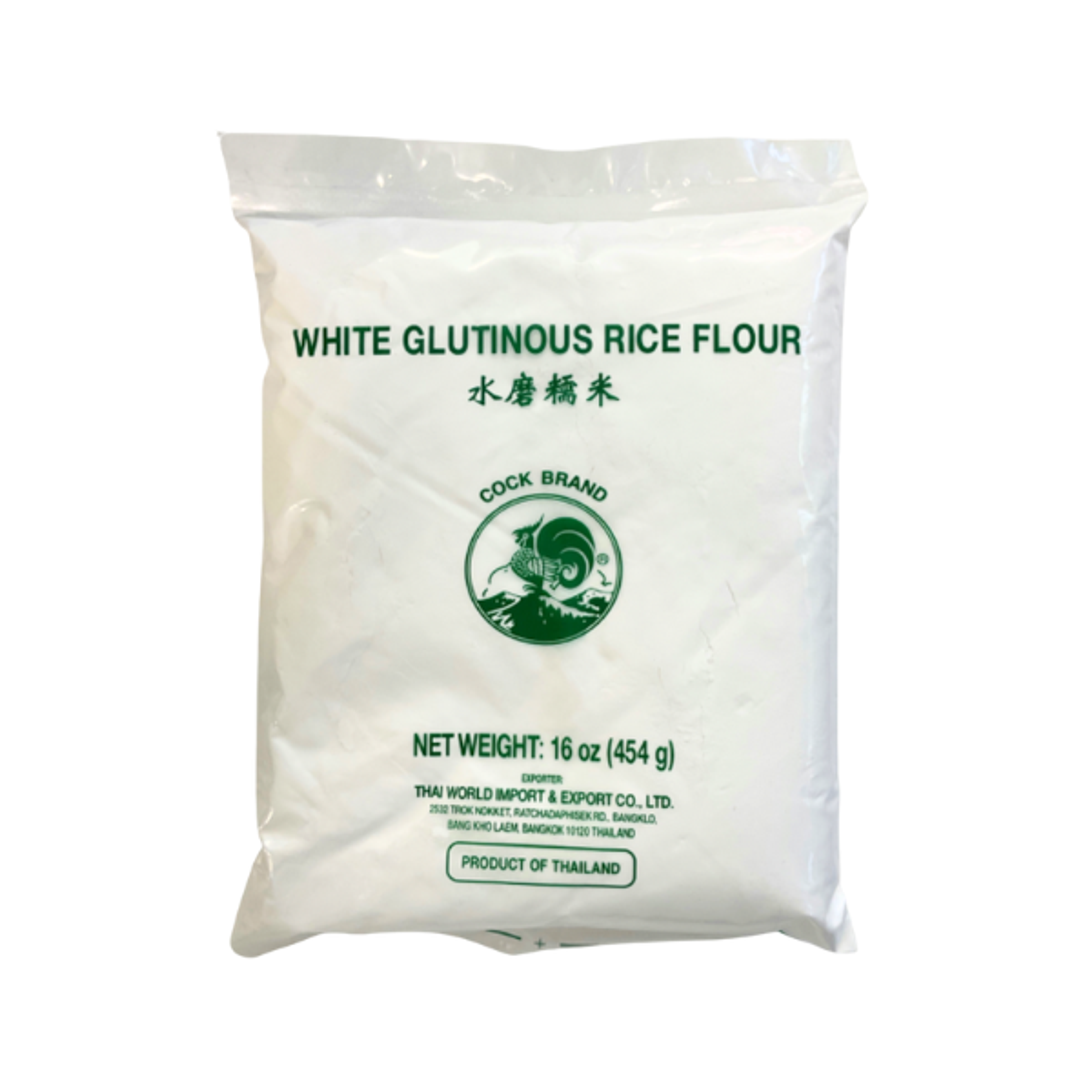 COCK BRAND White Glutinous Rice Flour 454g | Perfektes Klebreismehl für vielseitige asiatische Rezepte