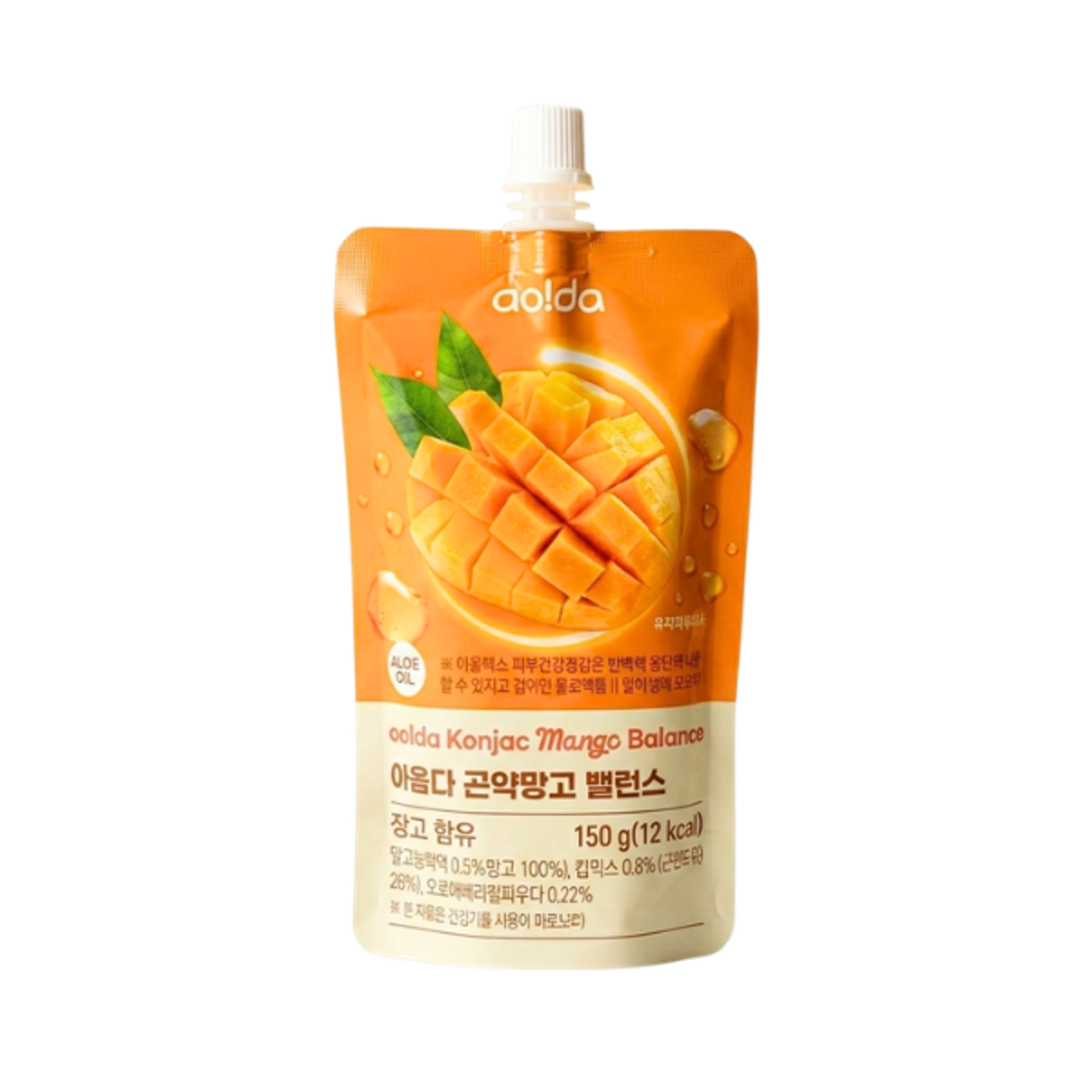 AOLDA Konjac Jelly Mango 150g | Kalorienarmer Frucht Jelly Snack