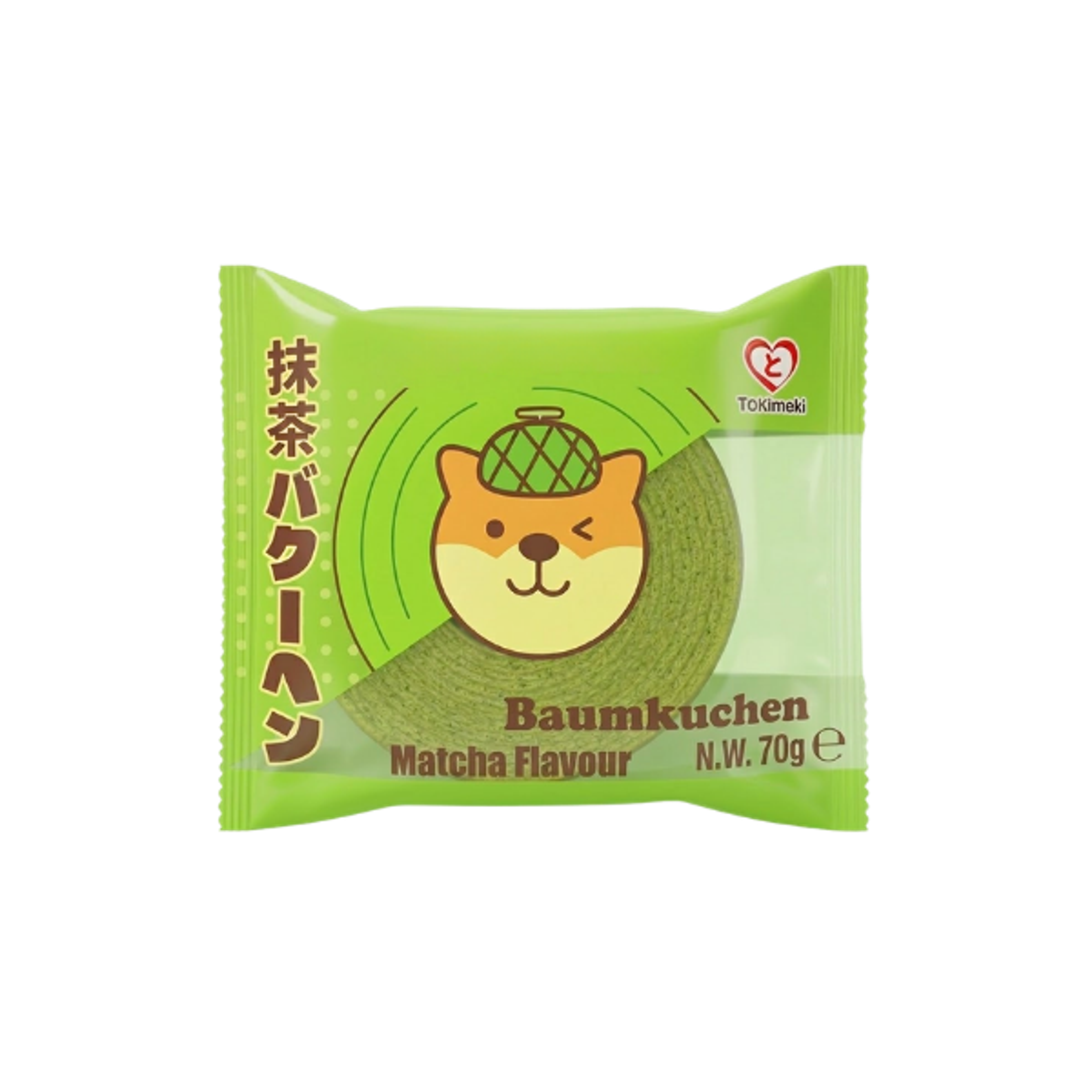 TOKIMEKI Baumkuchen Matcha 70g | Japanischer Matcha Schichtkuchen