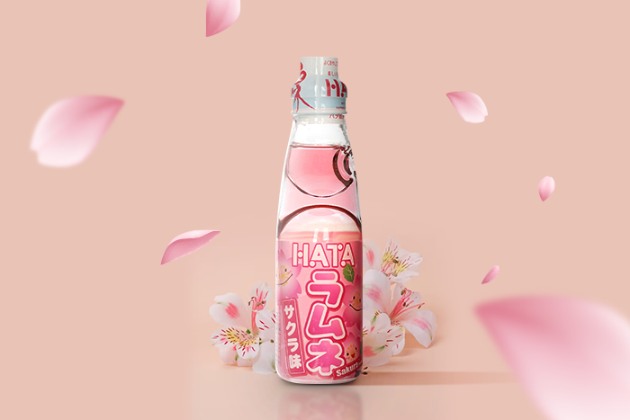 Hata Ramune Soda Sakura 200ml - Erfrischendes Ramune-Soda
