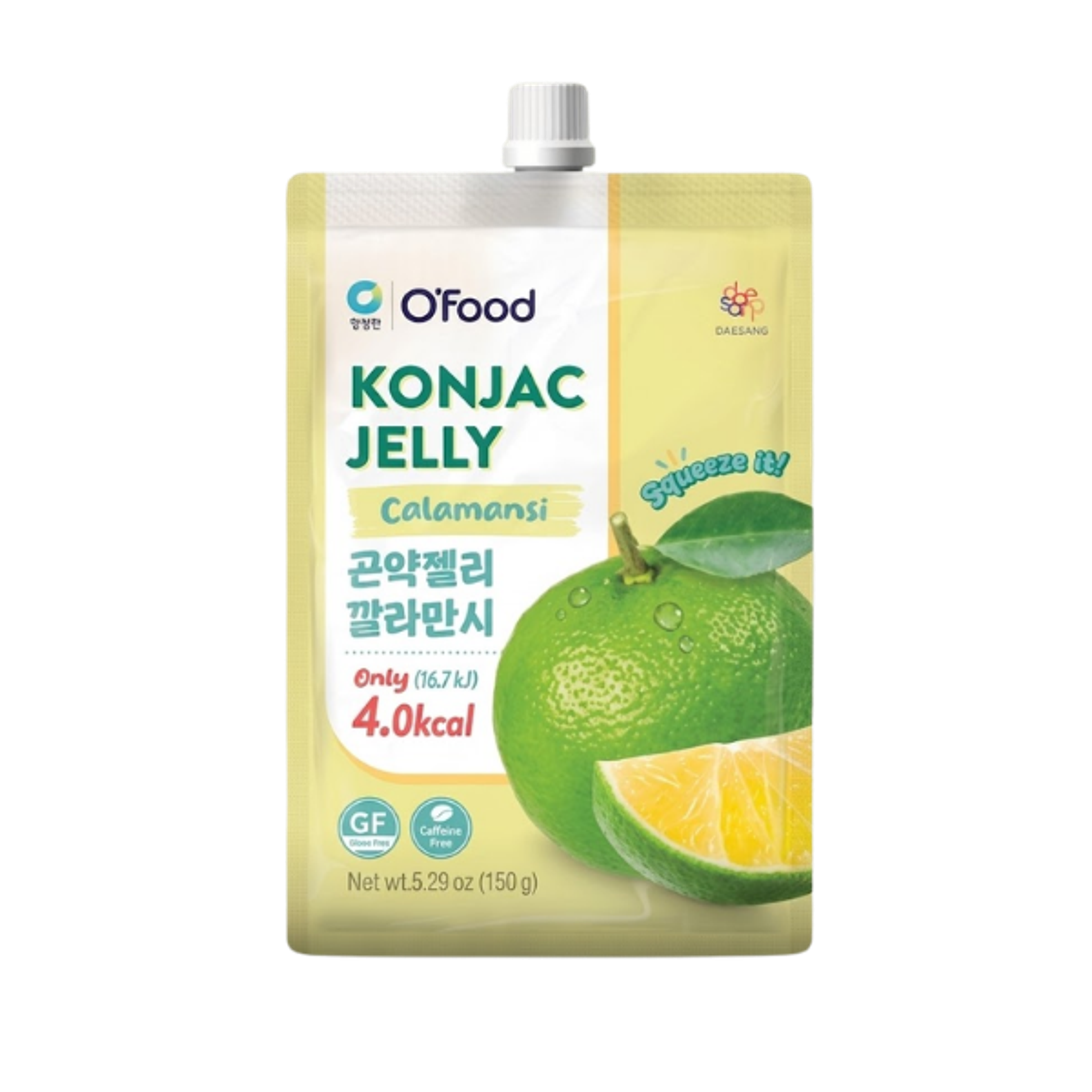 O' Food Konjac Jelly Calamansi 150g - Süßer und erfrischender Geschmack von Calamansi.
