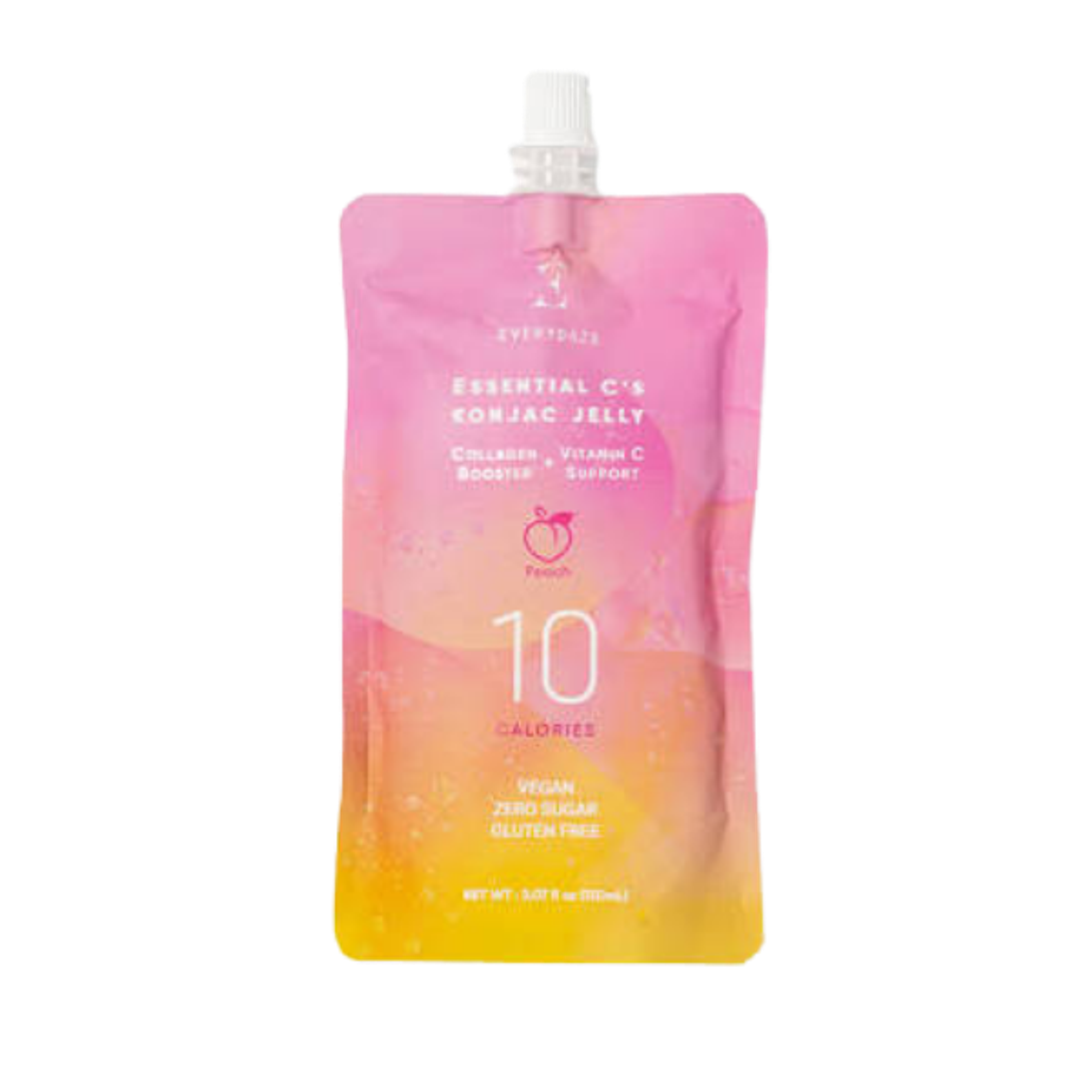 EVERYDAZE Essential C’s Konjac Jelly Pfirsich 150ml - Erfrischender, kalorienarmer Snack mit Collagen und Vitamin C