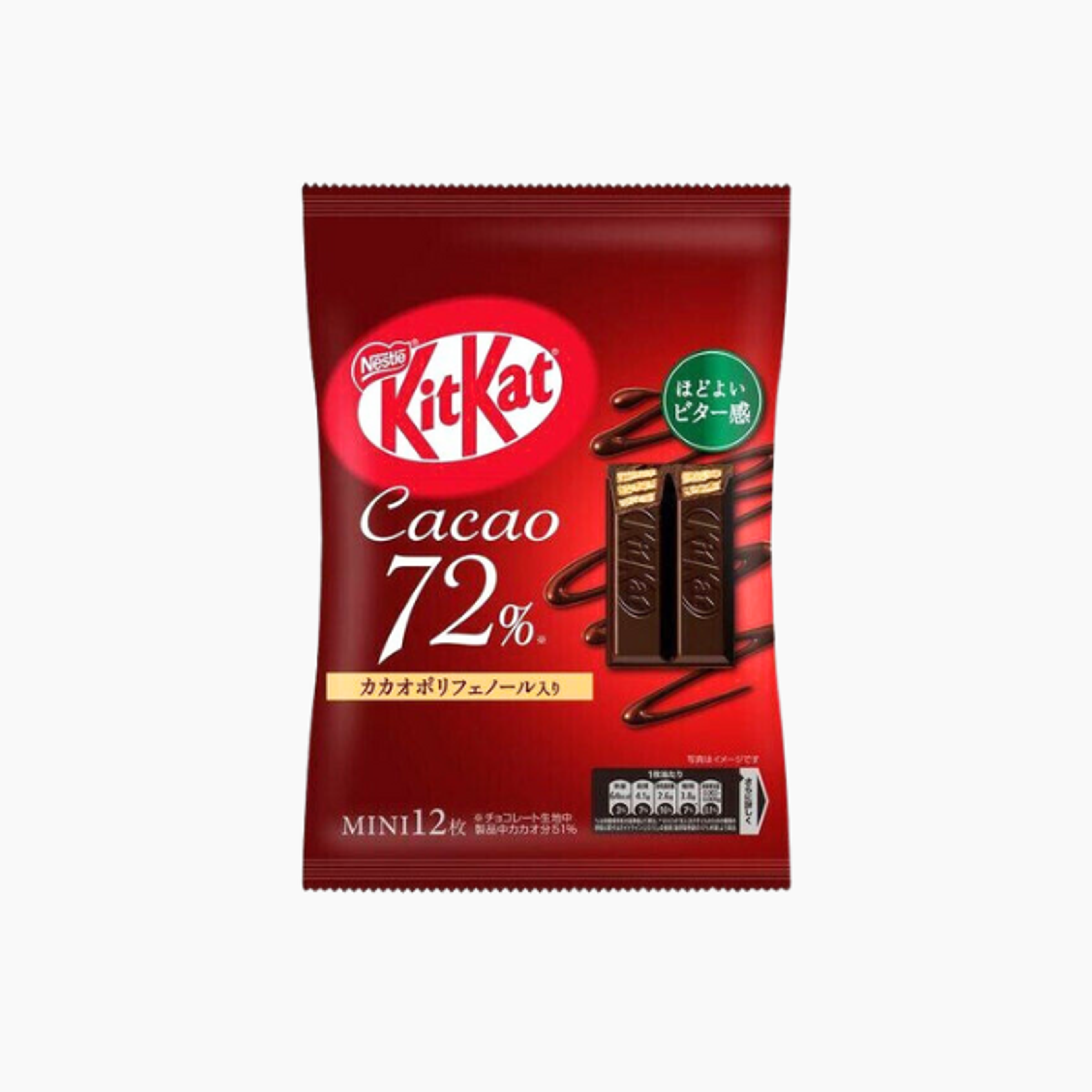 KITKAT MINI Cacao 72%: Zartbitterschokolade Kekse | Intensiver Genuss