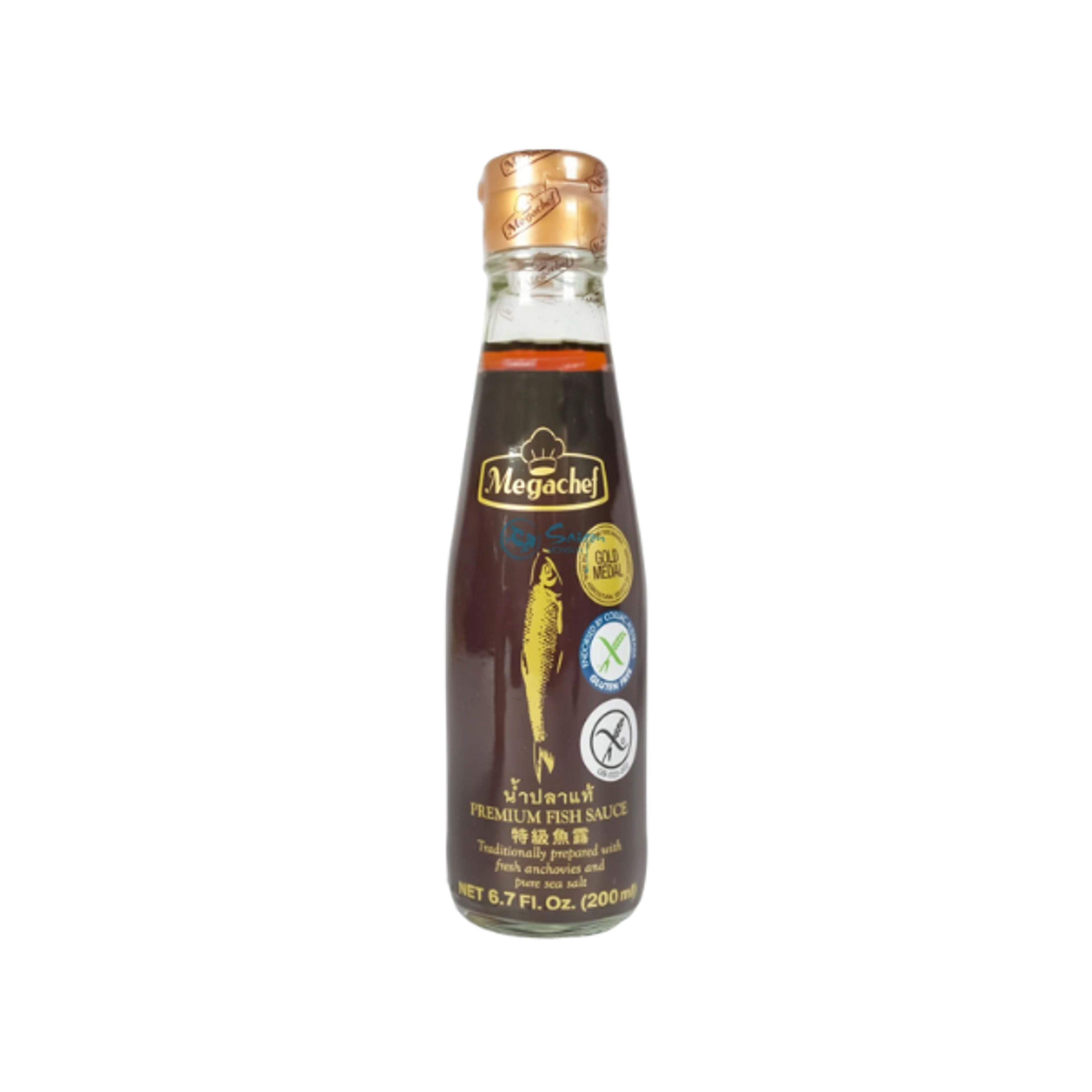 MEGACHEF Premium Fish Sauce 200 ml | Natürlich fermentierte Fischsauce aus Thailand