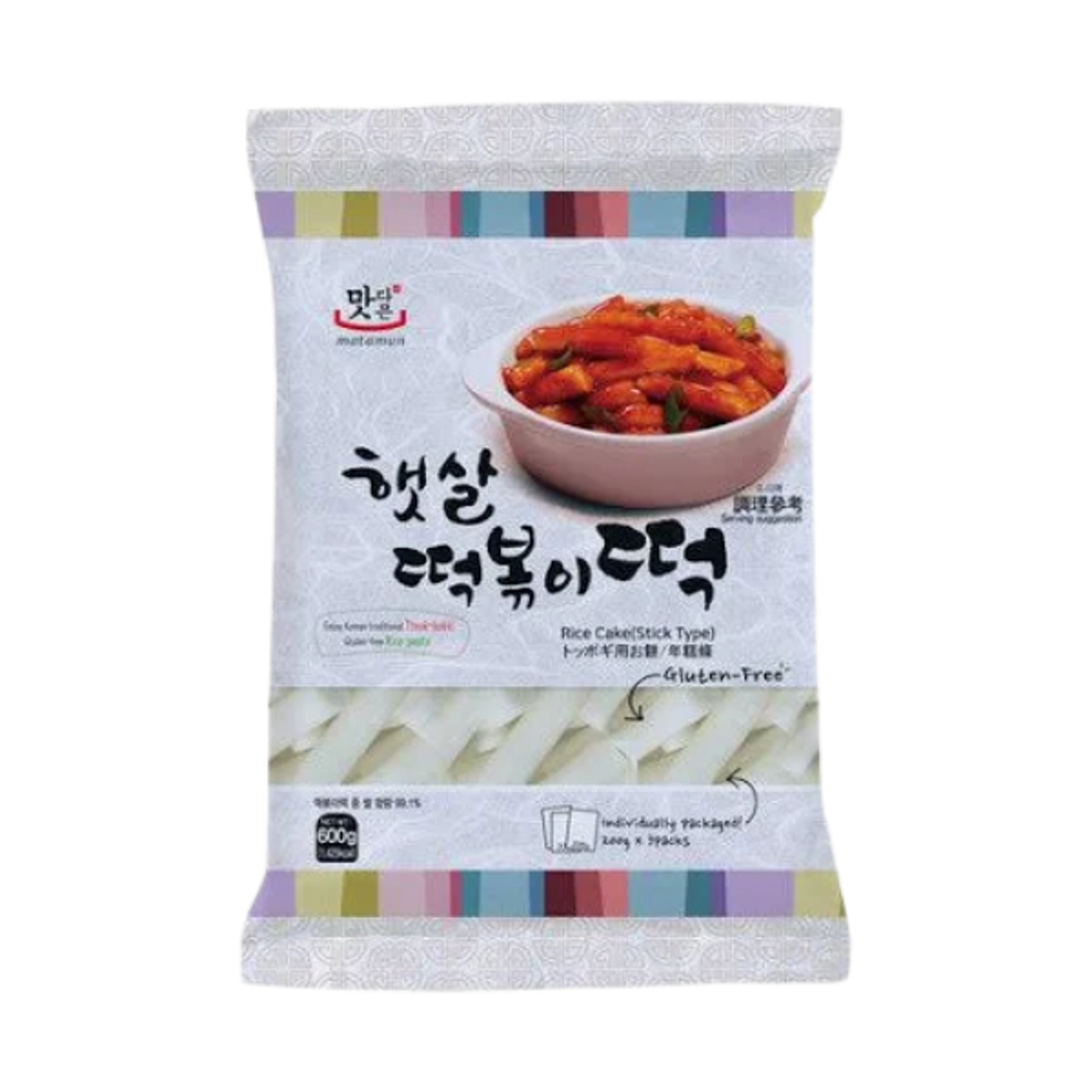 Verpackung der Maddamyun Sunshine Tteokbokki Reiskuchen – zeigt die ansprechende 600g-Packung.