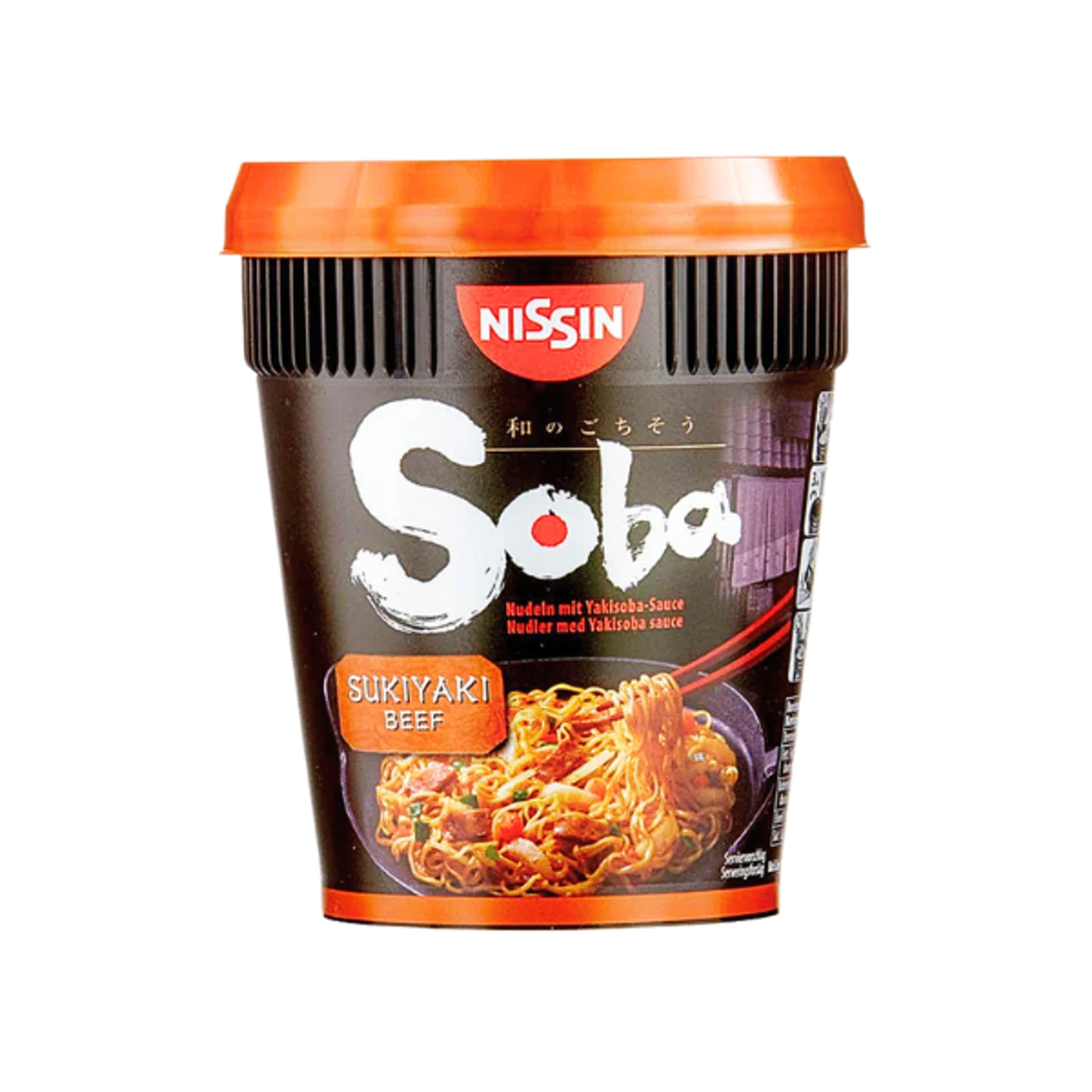 NISSIN Soba Sukiyaki Beef Cup Noodles 89g
