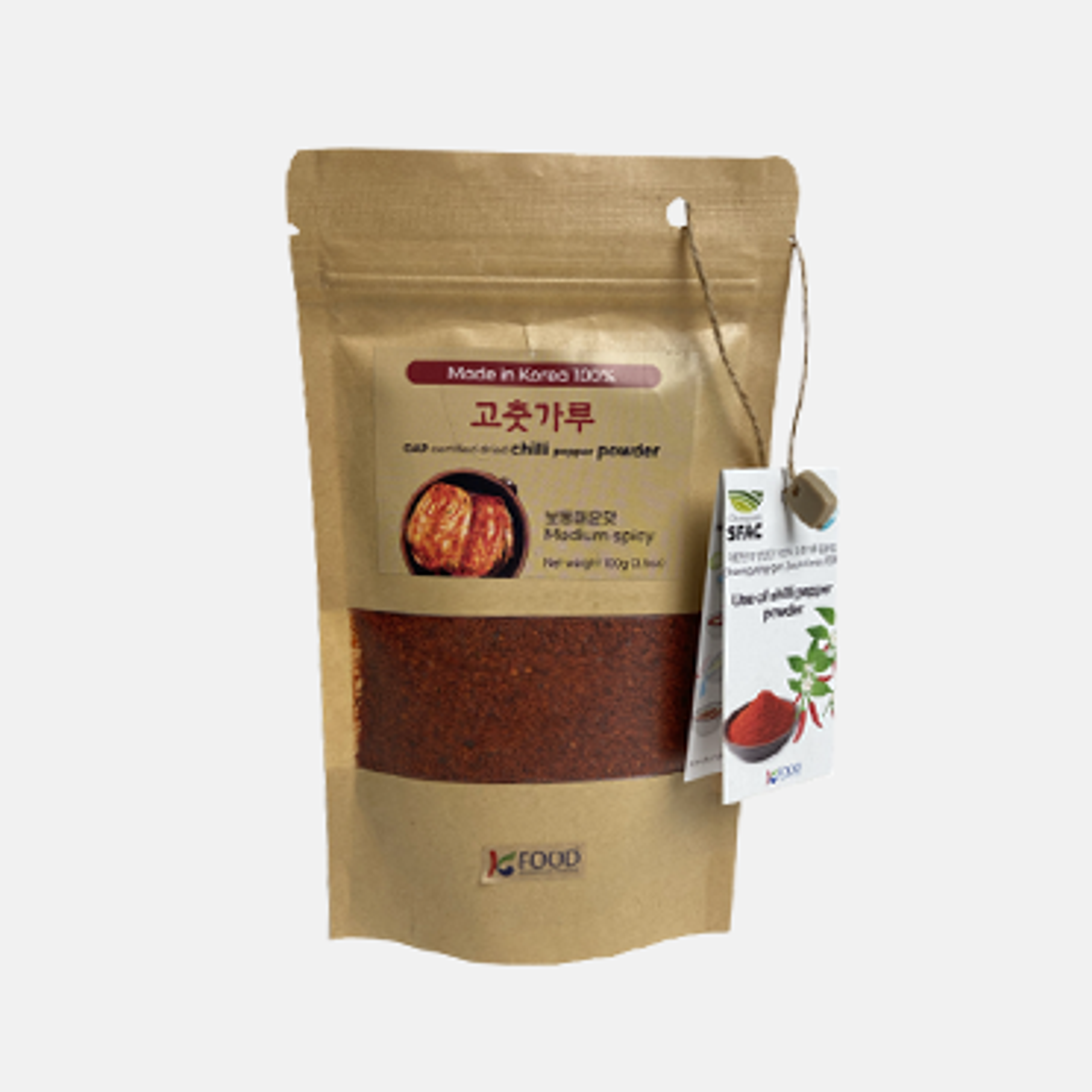 Cheongyang-Chilli-Pepper-Pulver-100g-Verpackung-auf-hellem-Hintergrund-mit-deutlich-sichtbarem-Produktnamen-und-koreanischen-Schriftzeichen