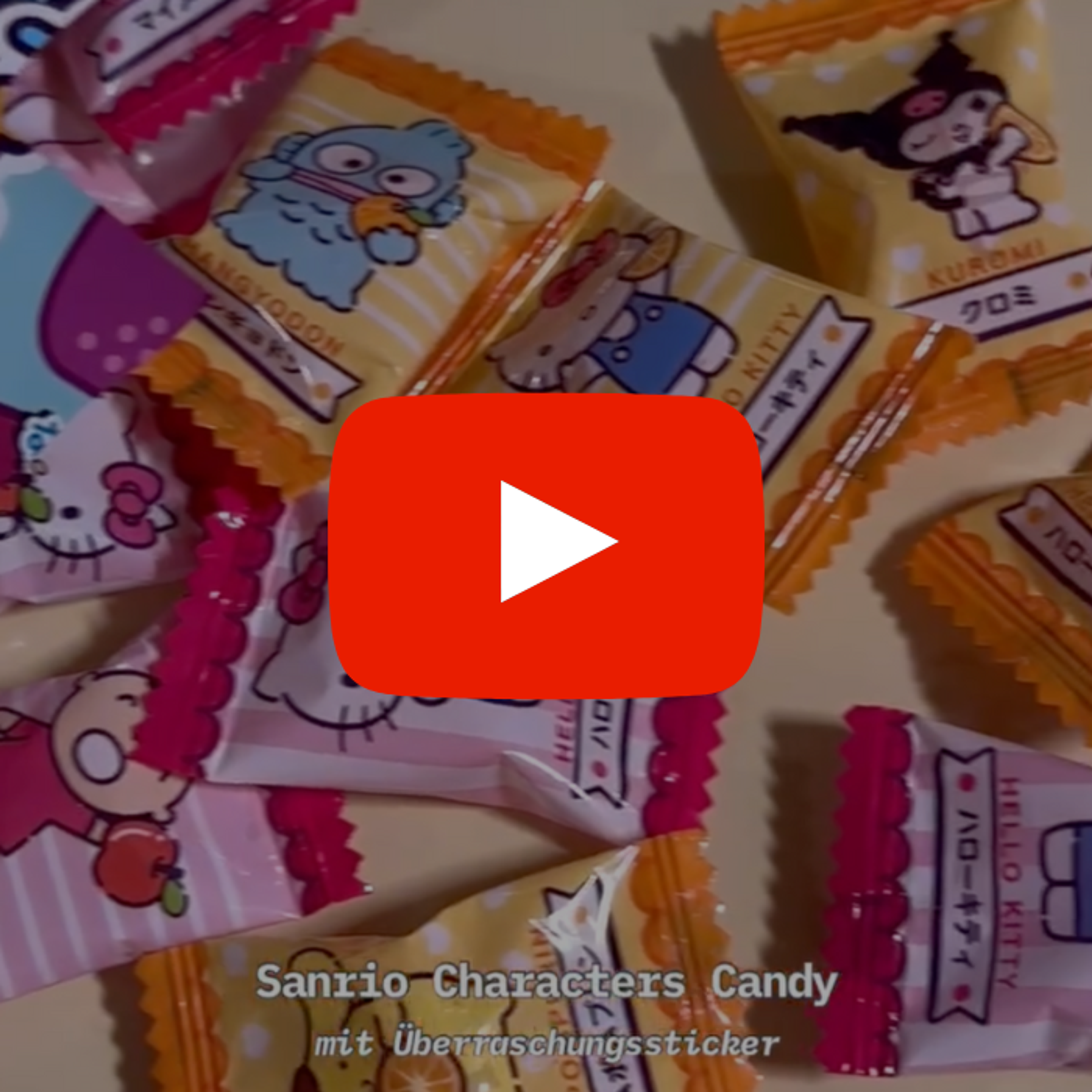 Taste Test SENJAKU Sanrio Characters Candy Bunte Bonbons mit Überraschungssticker