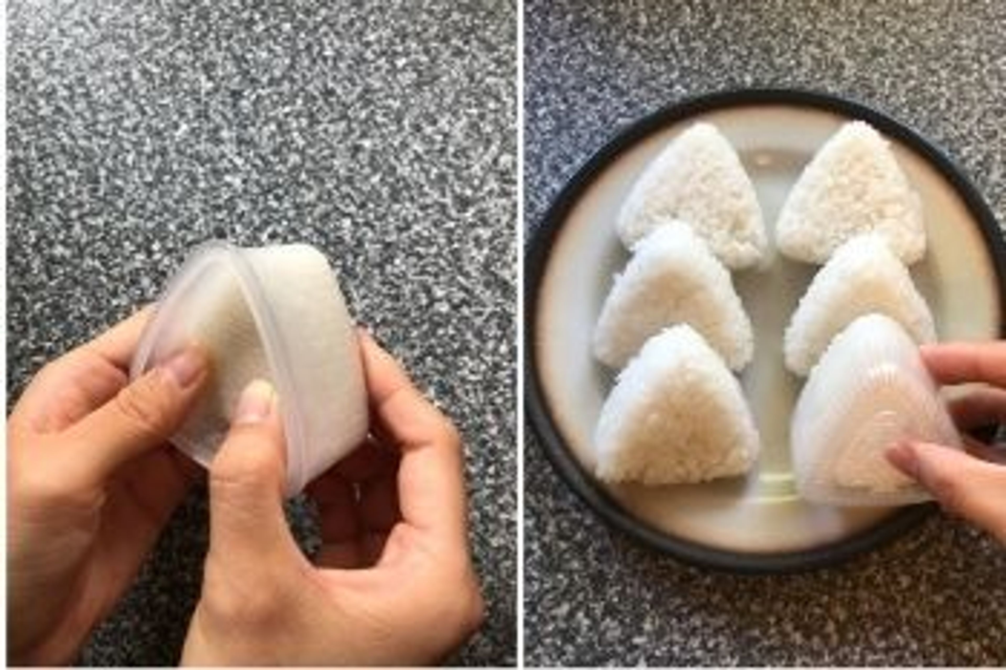 Onigiri mit einer Form herstellen