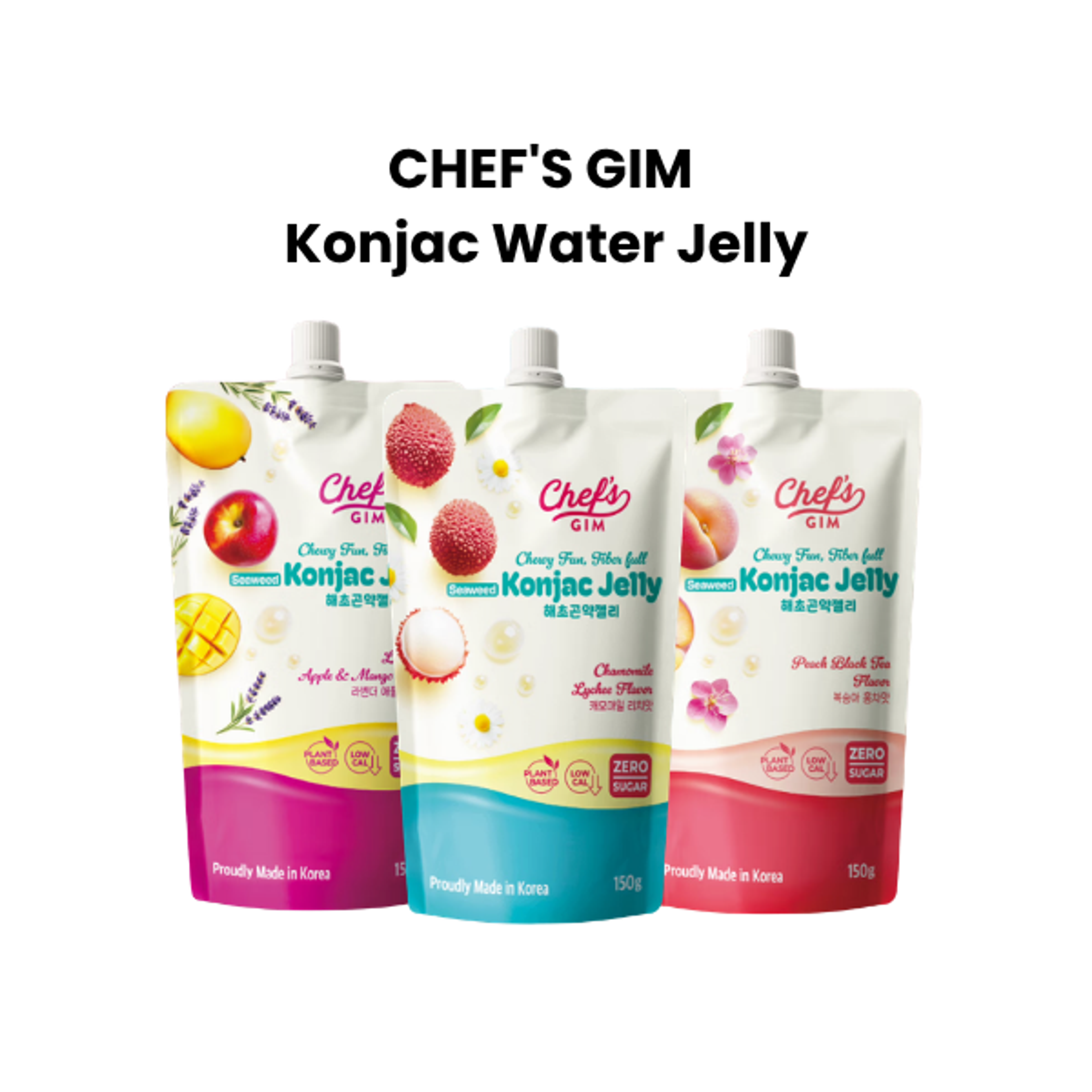 Nahaufnahme der Konjac-Gelees: Veranschaulicht die Textur und Farbe des Gelees.