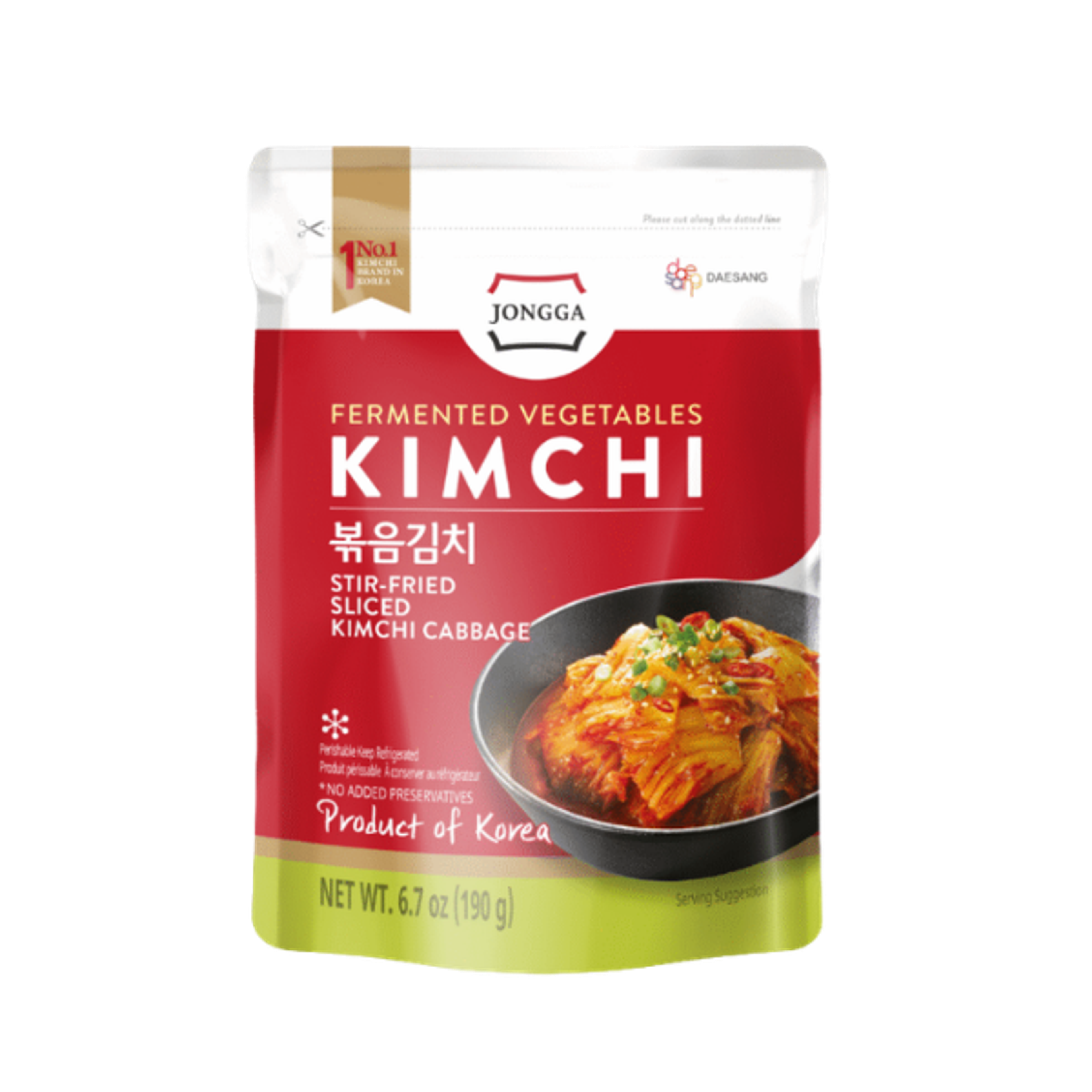 jongga stir fried kimchi
