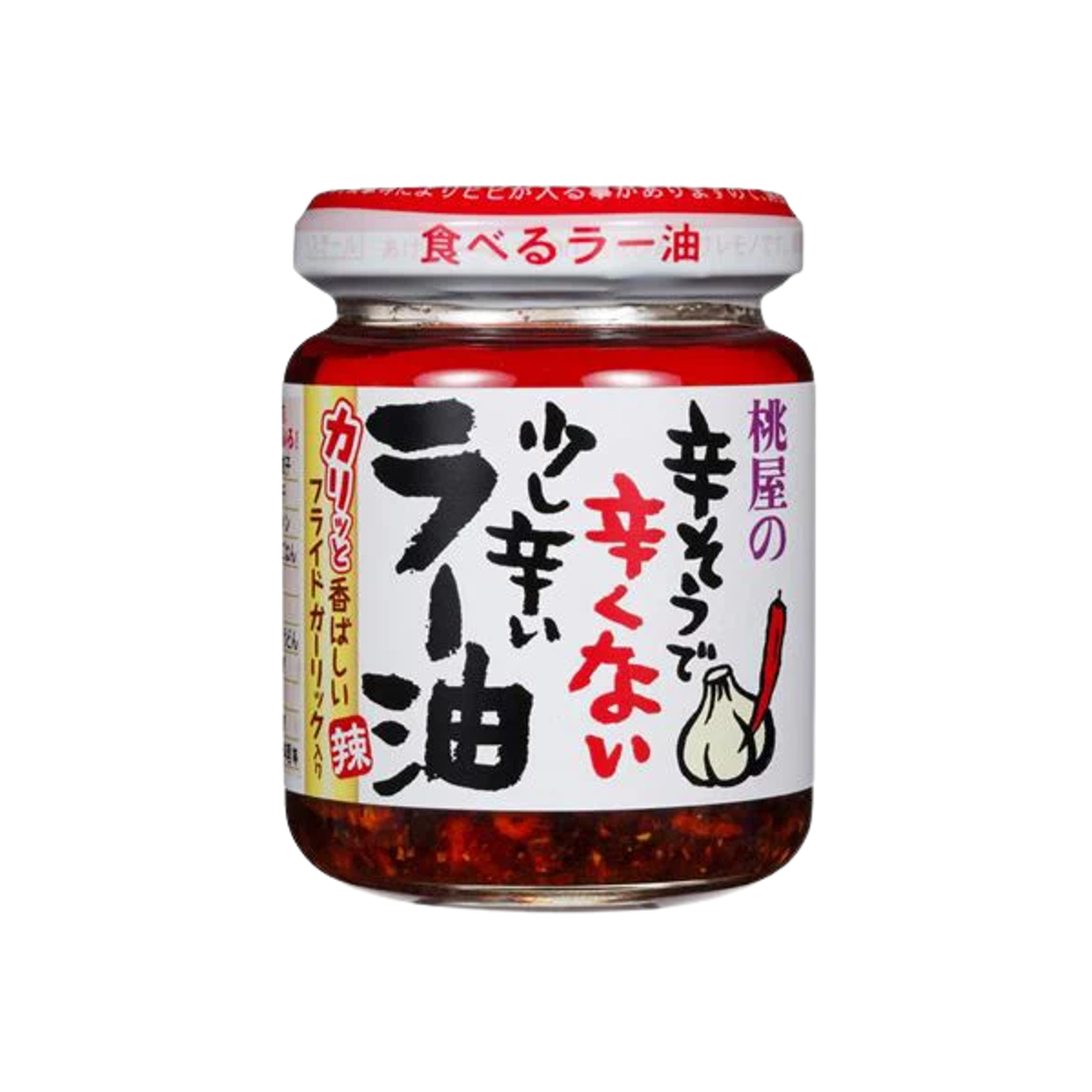 MOMOYA Taberu Rayu Chili Garlic Oil 110 g | Japanisches Chili-Knoblauch-Öl für Reis, Nudeln & Suppen