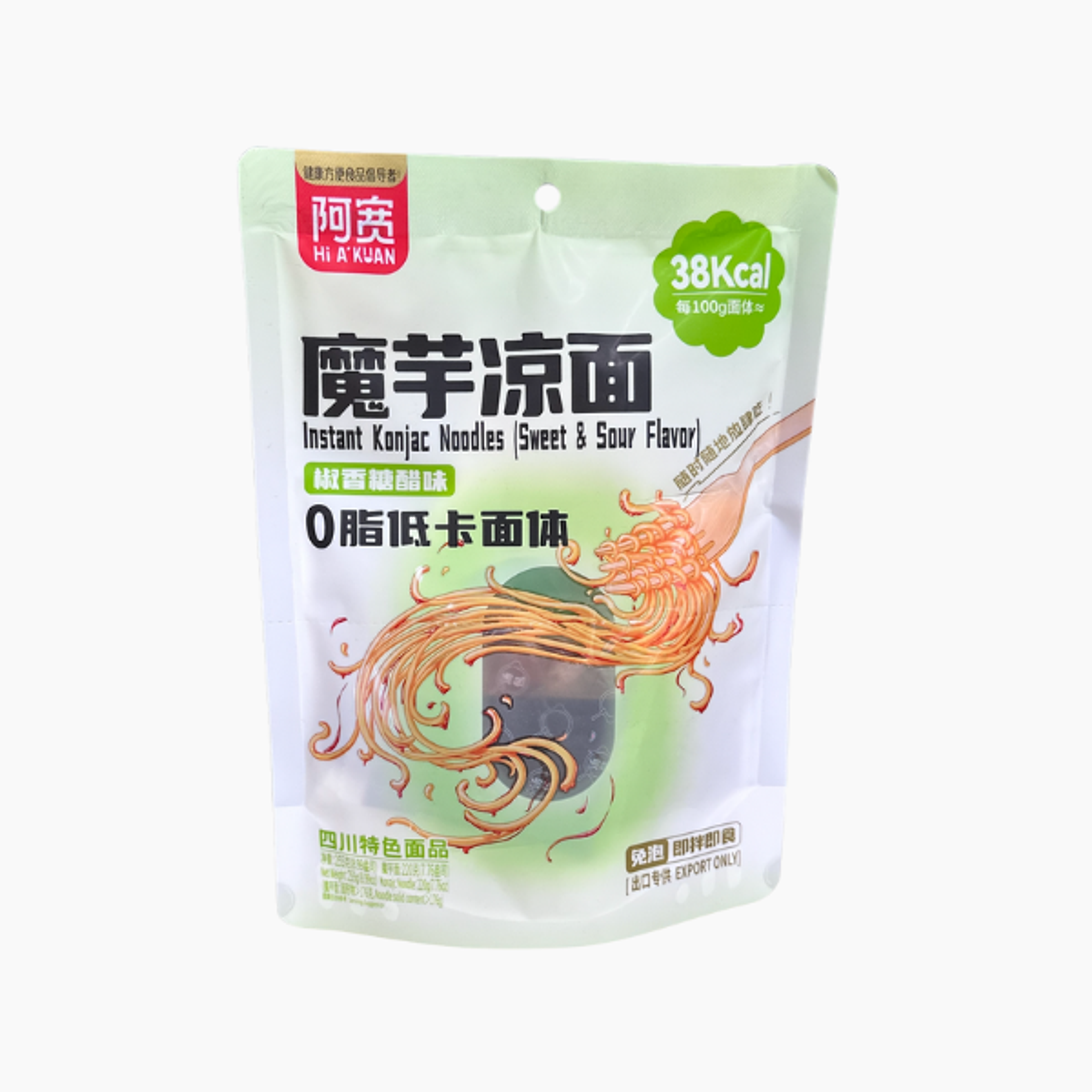 BAIJIA Instant Konjac Noodles – Süß & Sauer Geschmack 265g