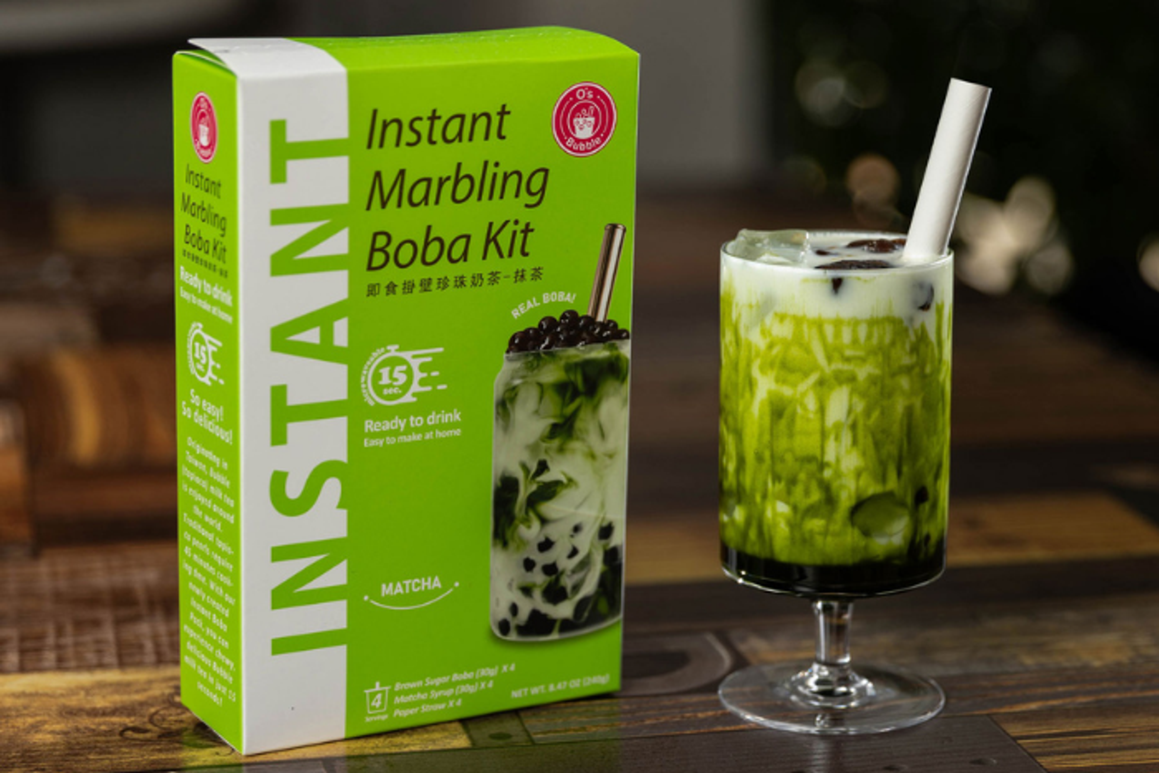 Instant Marbling Bubble Kit - Matcha