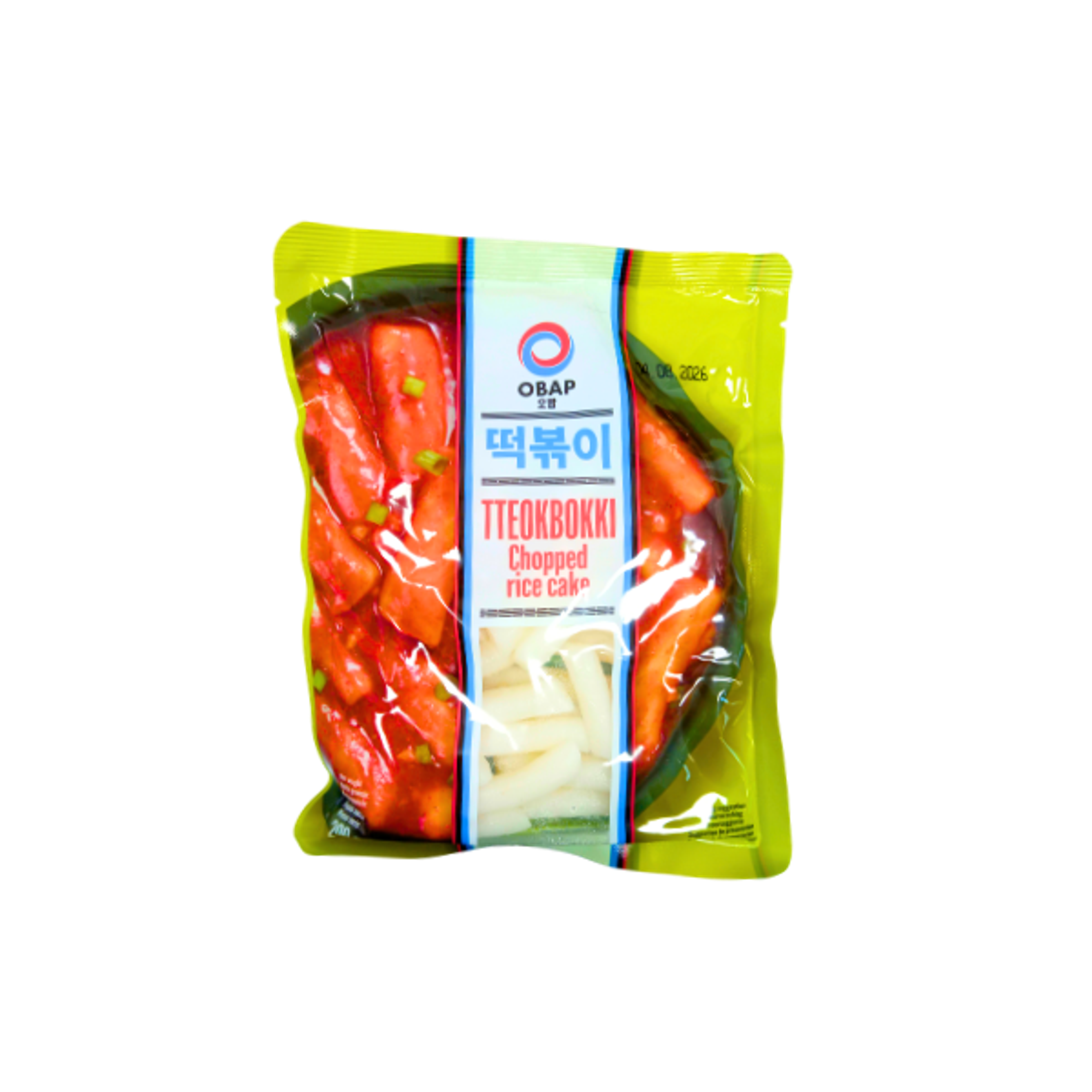 OBAP Tteokbokki Reiskuchen 200g | Geschnittene Korean Rice Cakes