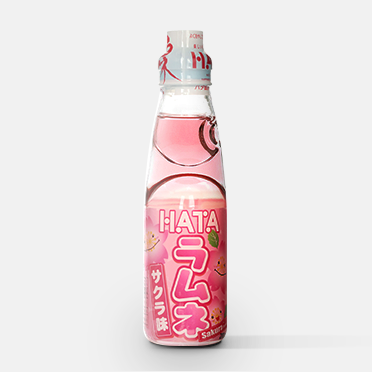 Hata Ramune Soda Sakura 200ml - Einzigartiges Blütenaroma
