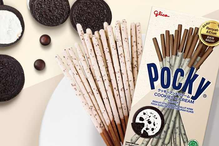Glico Pocky Cookies & Cream 40g – Perfect mix of biscuits and cream