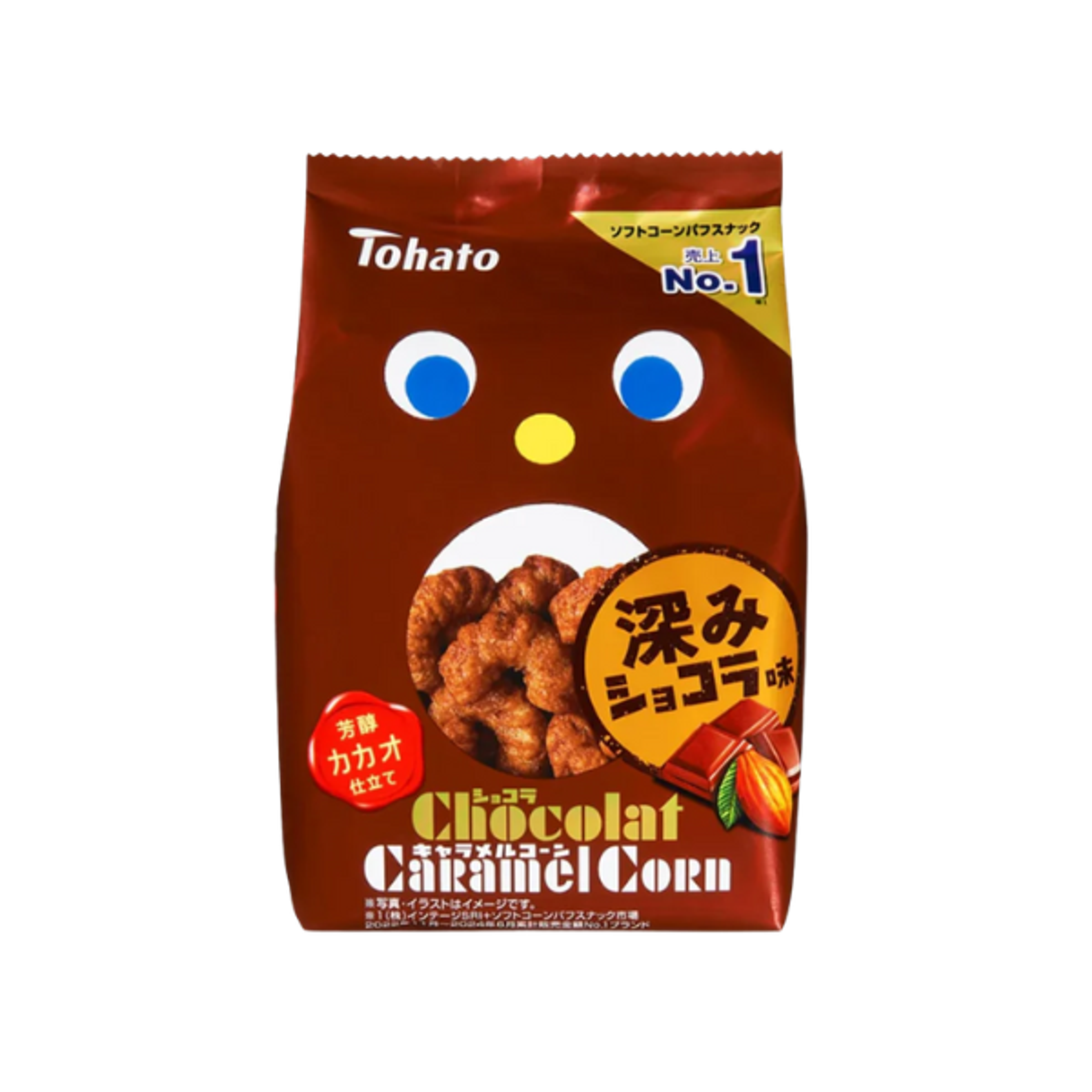 TOHATO Caramel Corn Chocolate 65g | Japanischer Knusper-Snack mit Schokolade