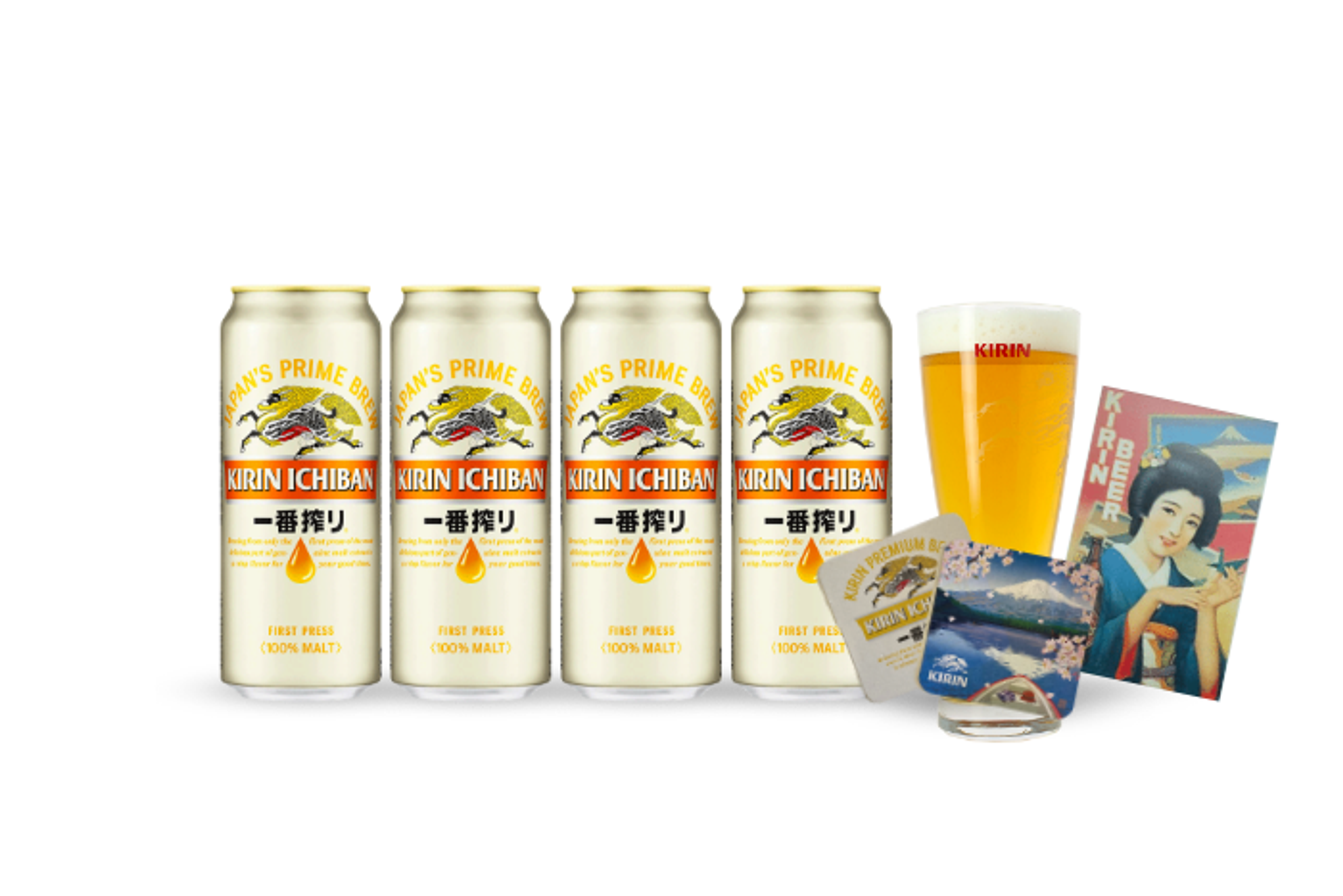 Kirin Ichiban Bier-Set