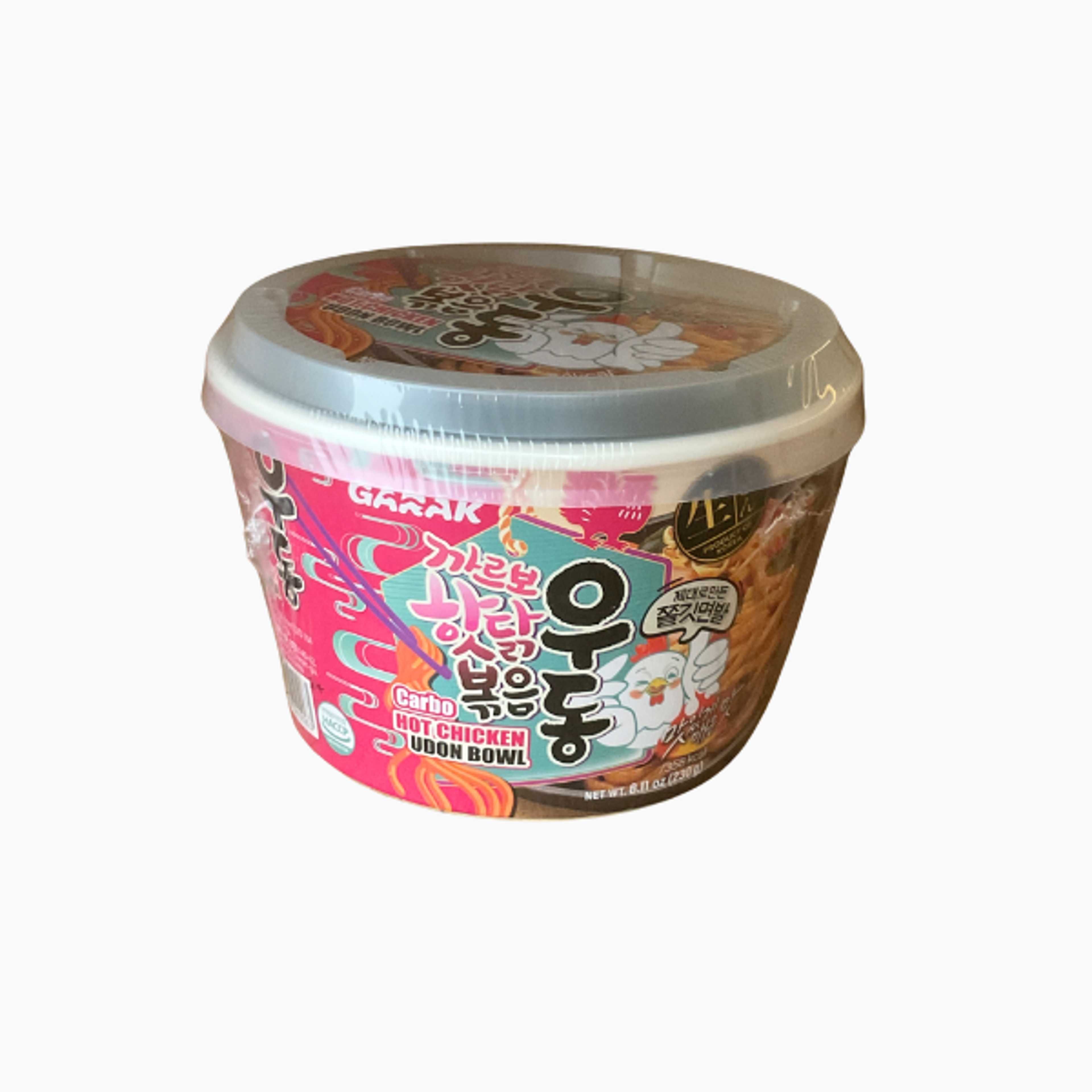GARAK Carbo Hot Chicken Udon Bowl 230 g | Scharfe Carbonara-Udon im Instant-Style