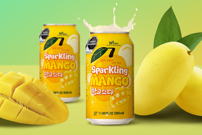 SFC Sparkling Mango Soda 350ml Flasche