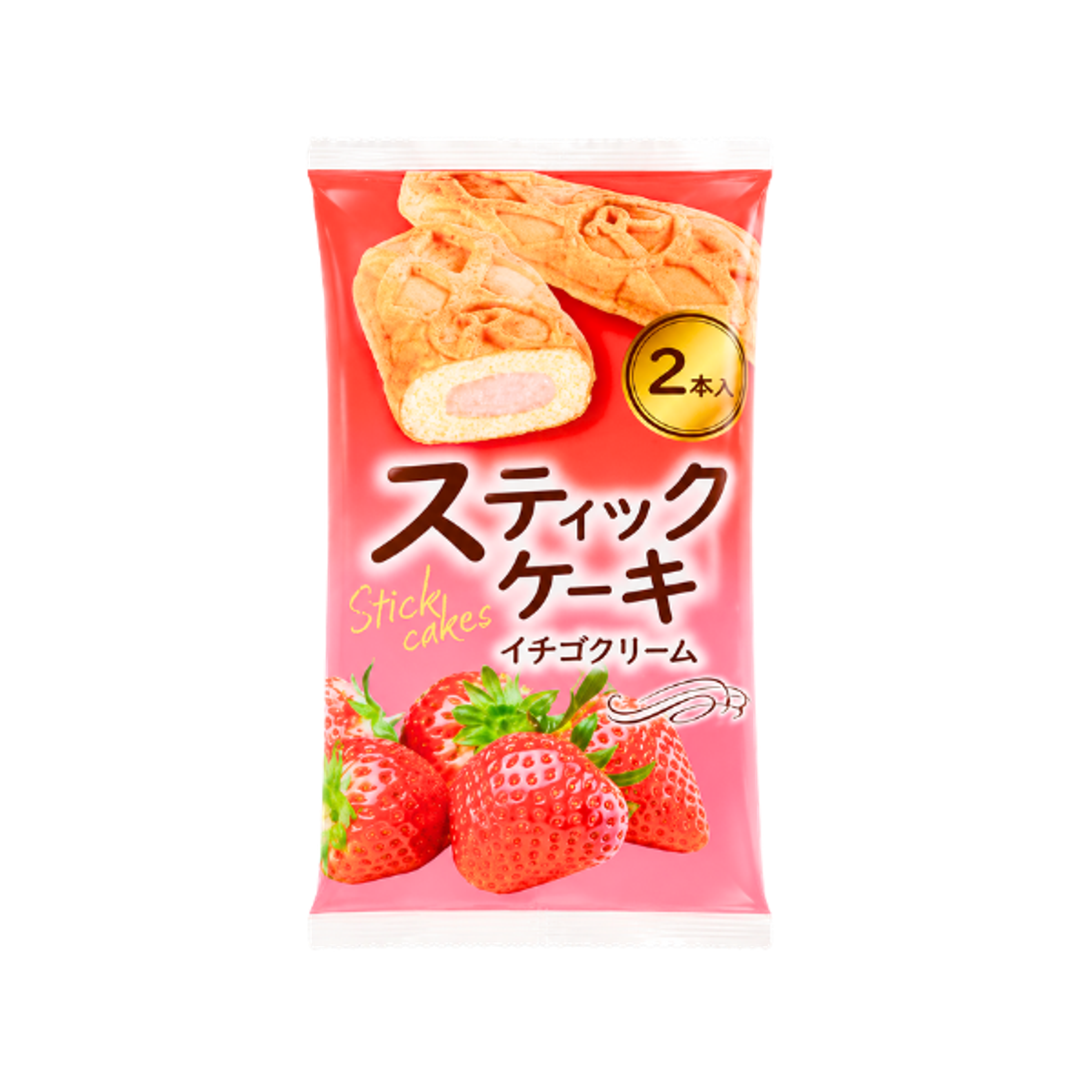 LIMA Stick Cakes Strawberry 80g | Japanische Kuchensticks mit Erdbeercreme