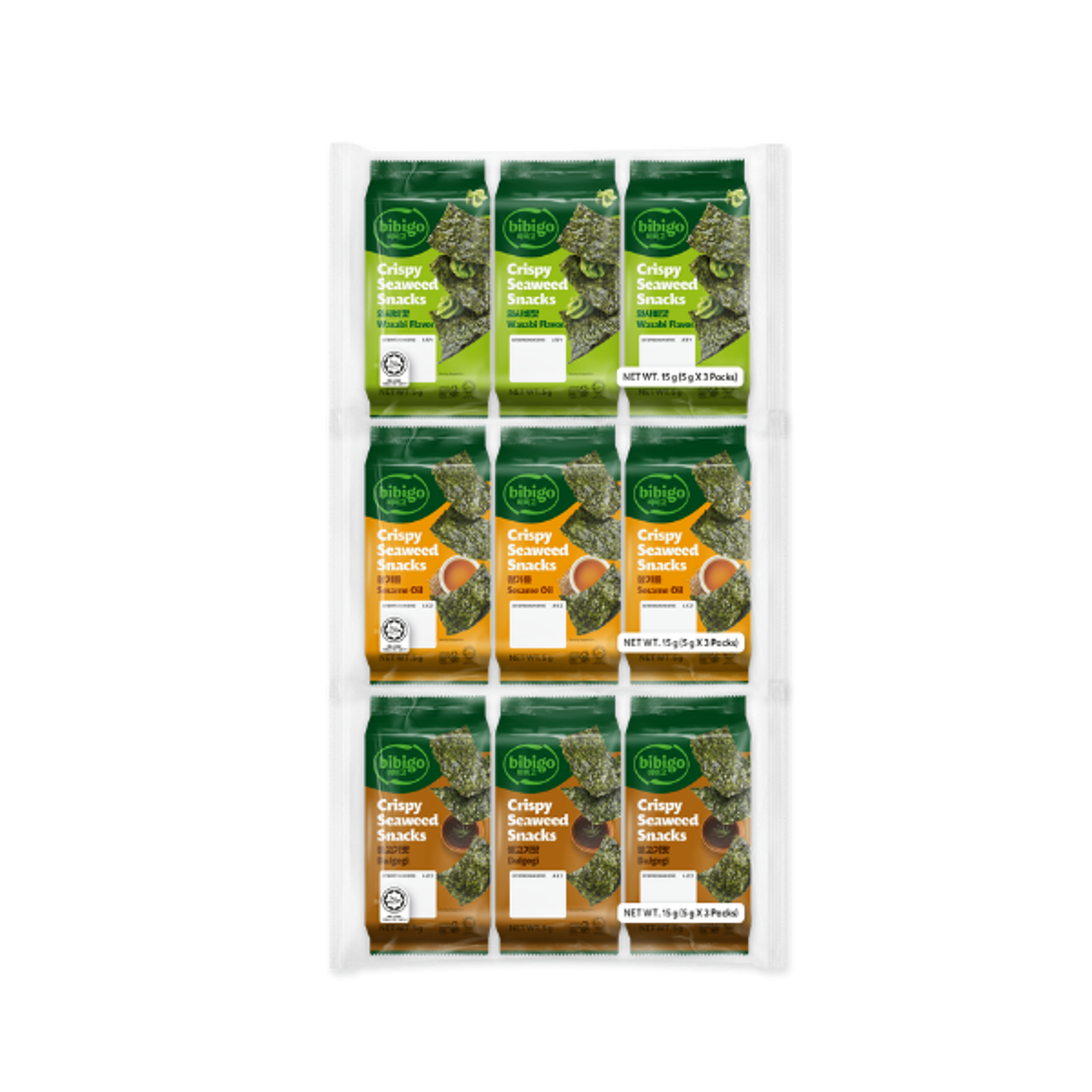 BIBIGO Seetang Snack Set 3er | 9er Mix Pack