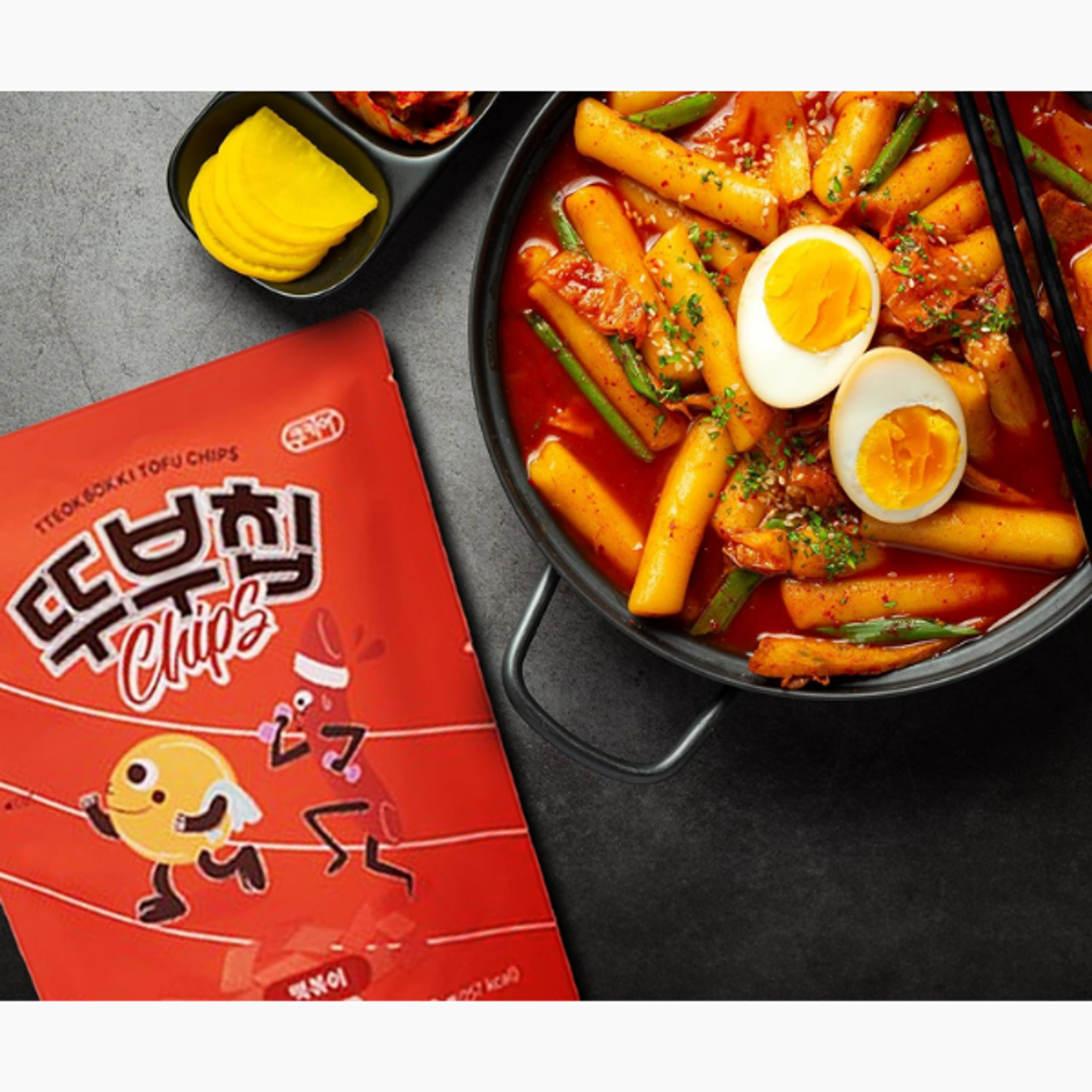 COOKIA Tteokbokki Tofu Snack: Crispy & Korean Spicy (50g)