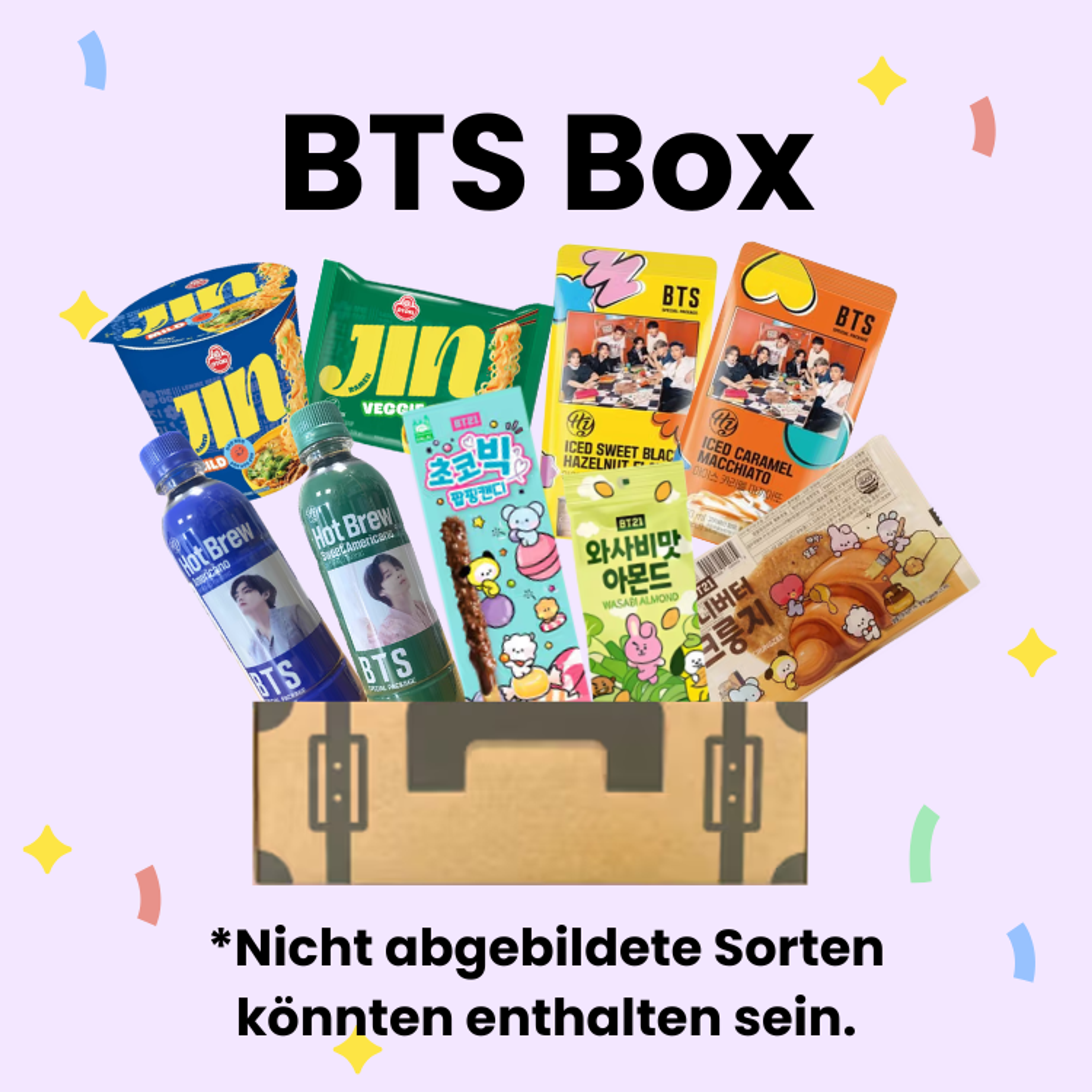 BTS Box | Limitierte Fan-Box mit Iced Coffee, Kombucha & Jin Ramen