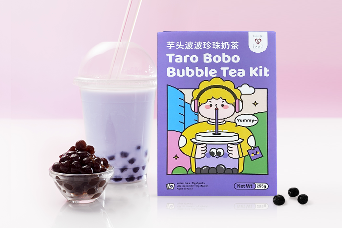 Tokimeki Taro Bobo Bubble Tea Kit 255g Verpackung