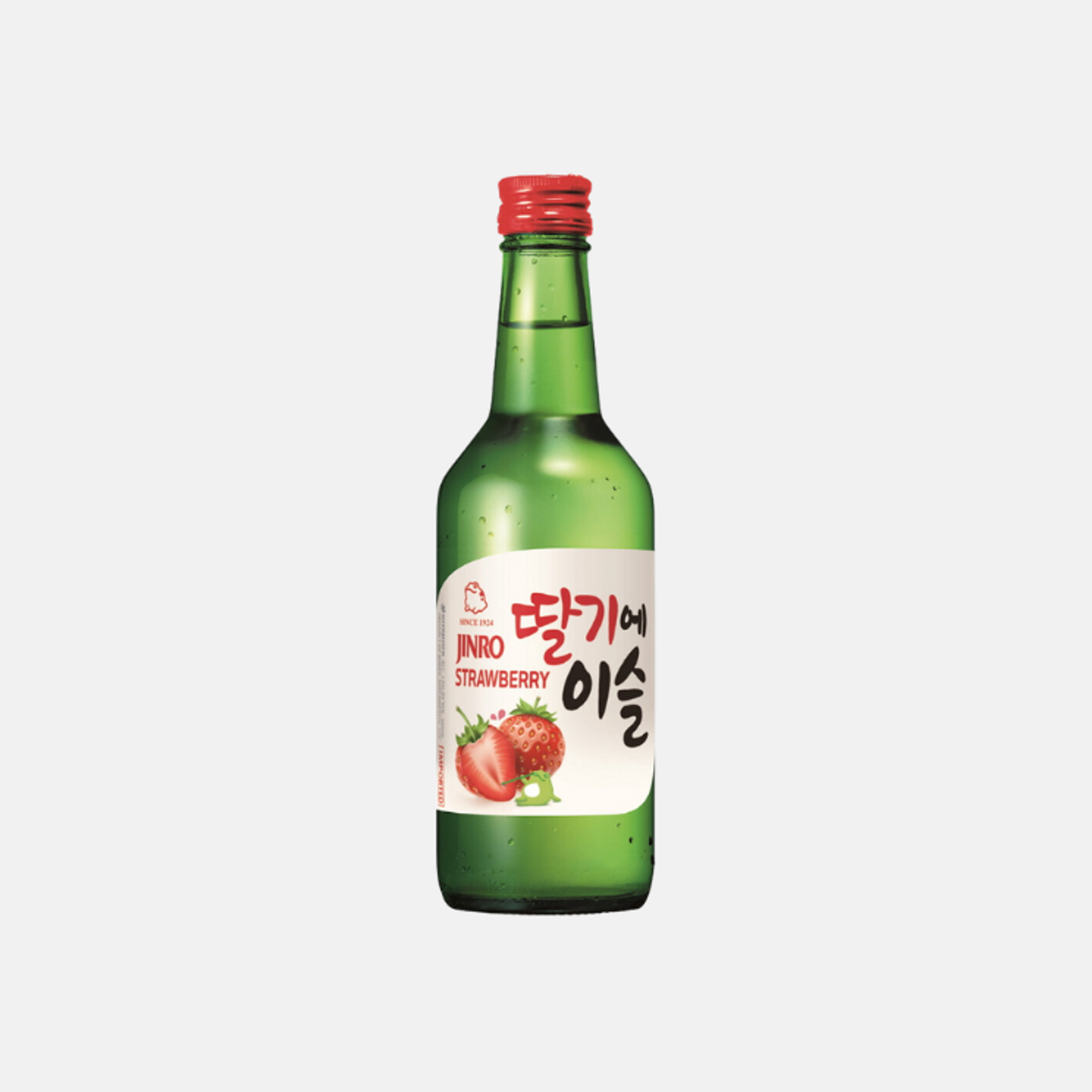 Jinro Strawberry Soju 360ml - Refreshing Strawberry Soju from Korea