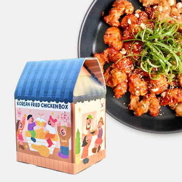 EasyCookAsia Little House Korean Fried Chicken - Authentisches Rezept in Hanok-Box | Snack & Partyessen für 2~4