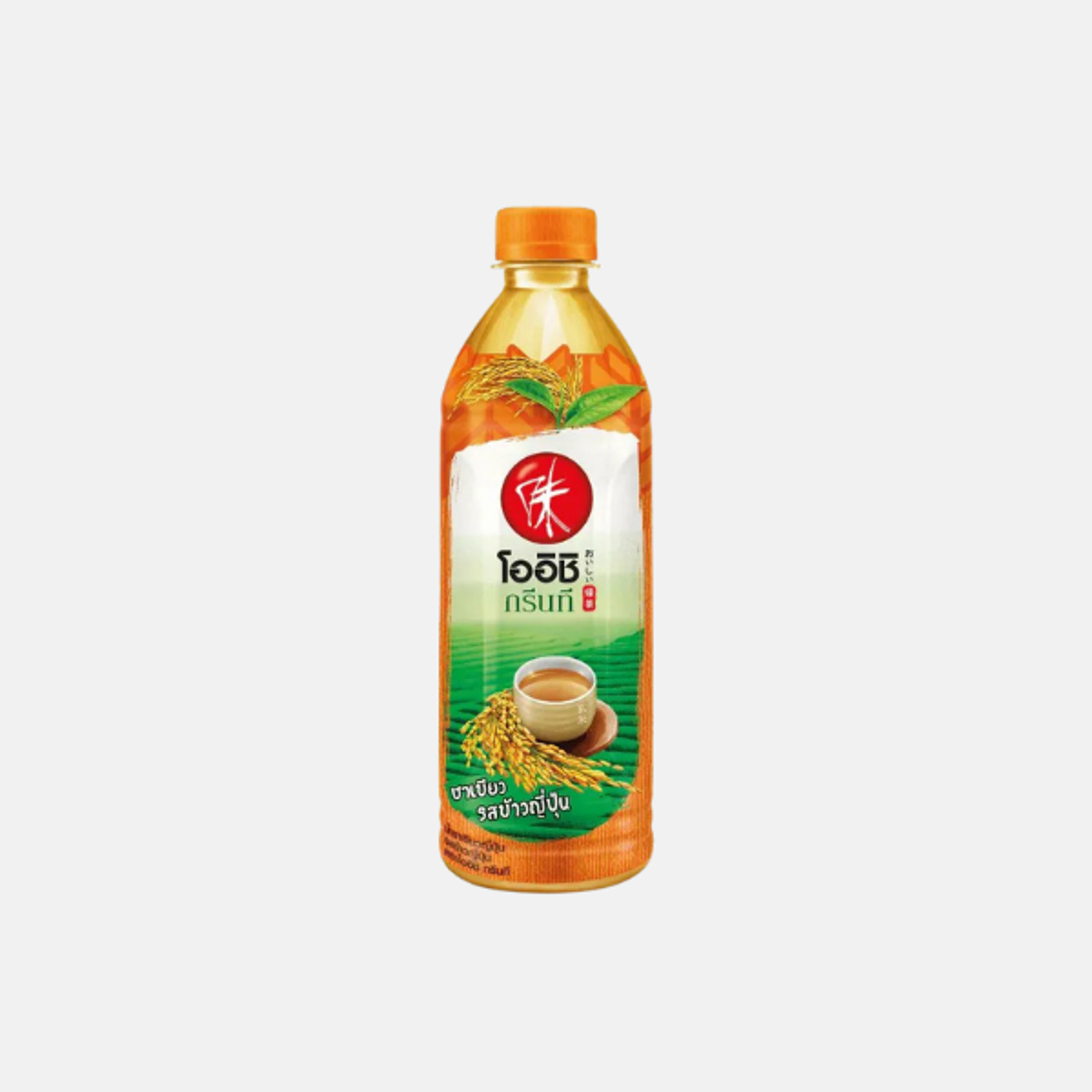 OISHI Green Tea with Genmai (Roasted Whole Grain Rice) 500ml – Refreshing Tea with Rice Aroma