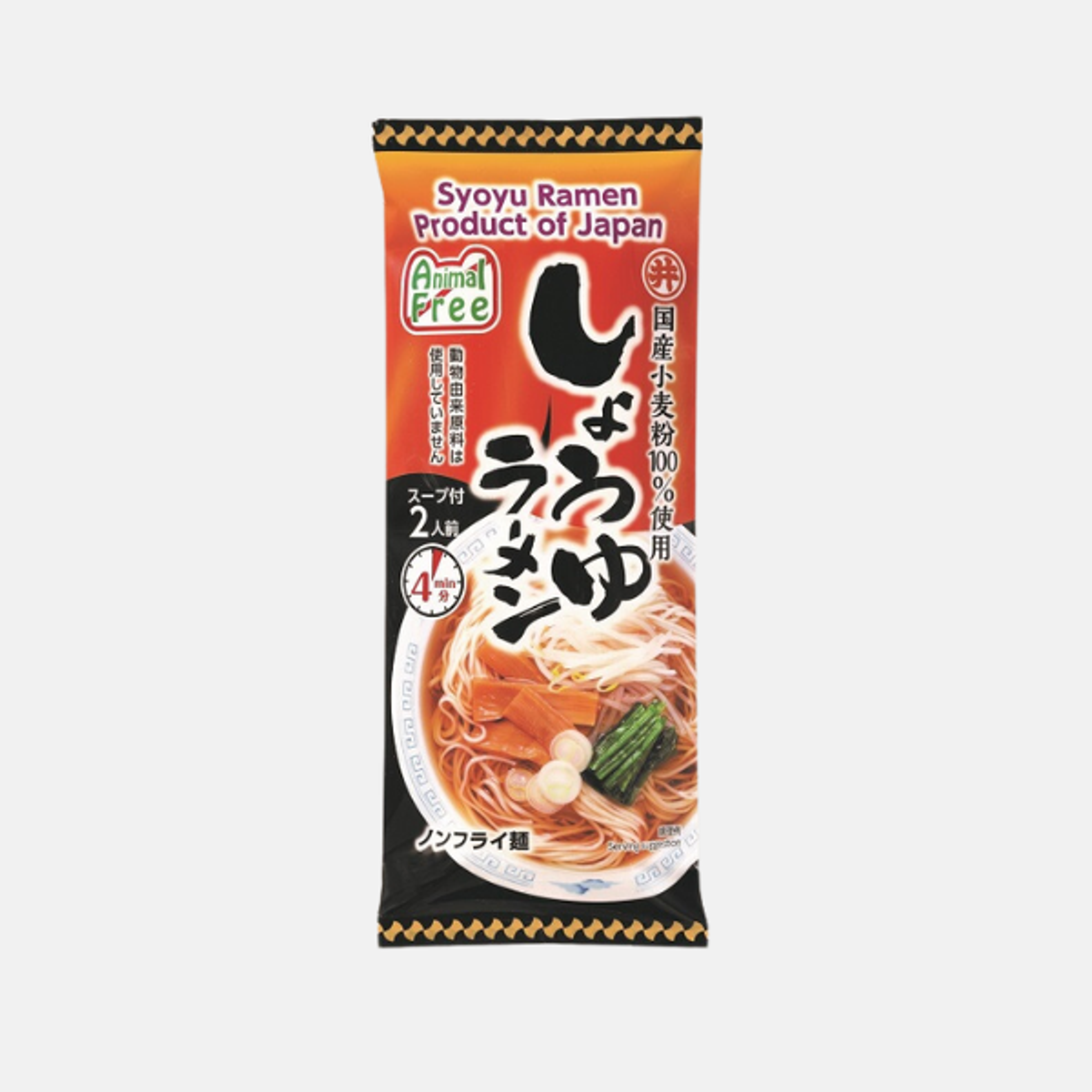 TOAFOODS Vegan Shoyu Ramen 186g - Vegane Ramen mit klassischer Sojasoßen-Brühe