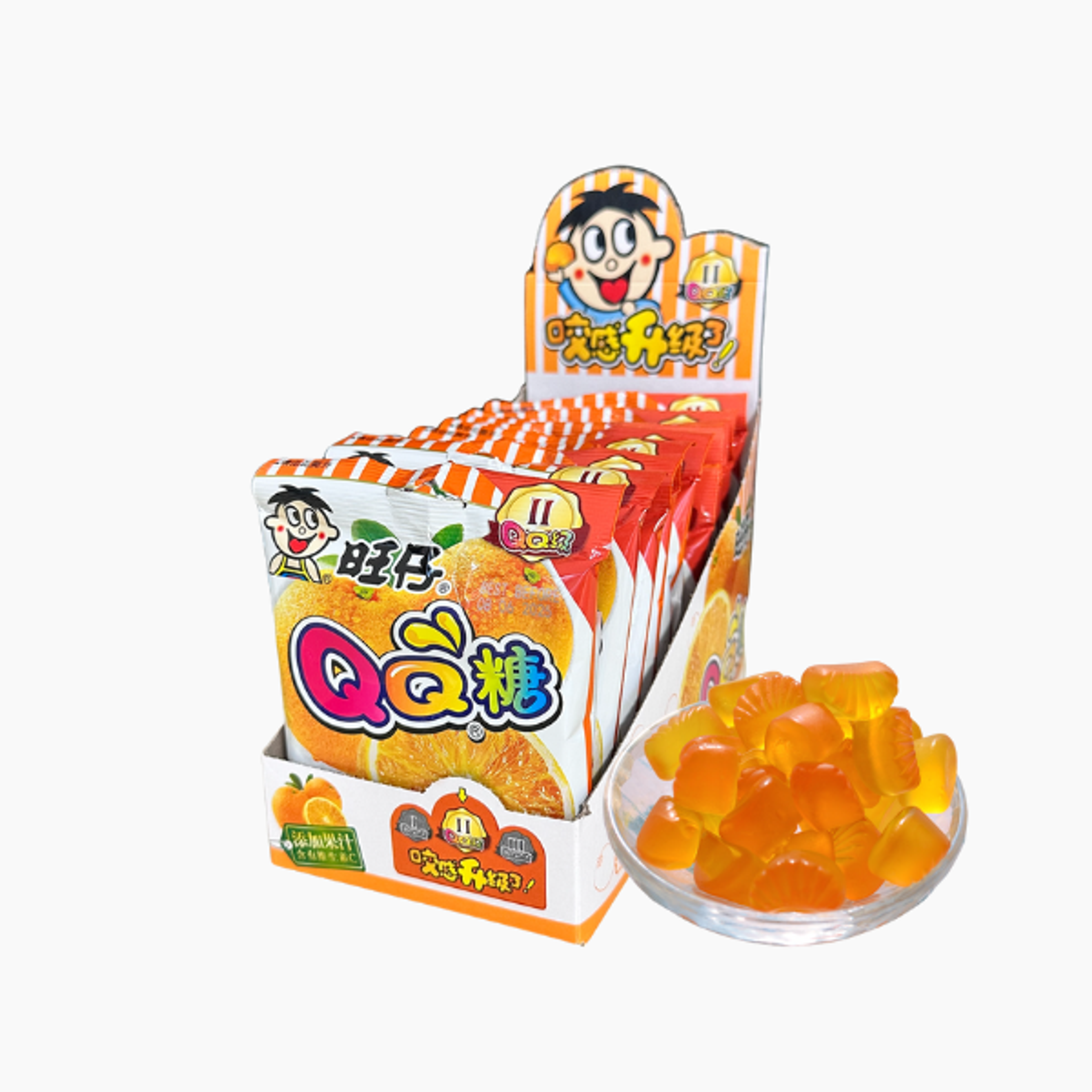 Want Want QQ Gummies Orangengeschmack 70g – Fruchtige Gummibonbons mit Orangengeschmack