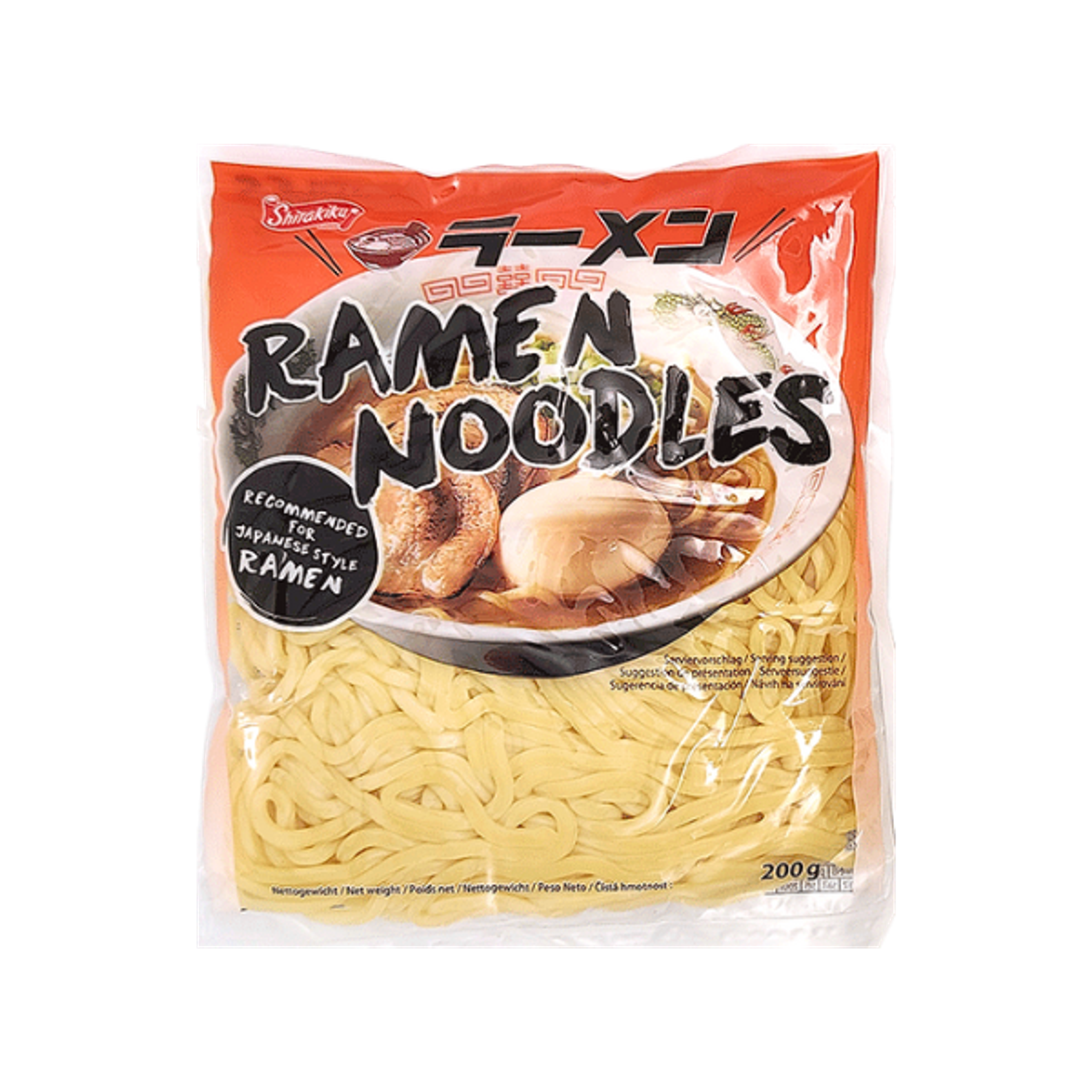 SHIRAKIKU Ramen Noodles 200g | Japanische Ramen-Nudeln für authentische Suppen