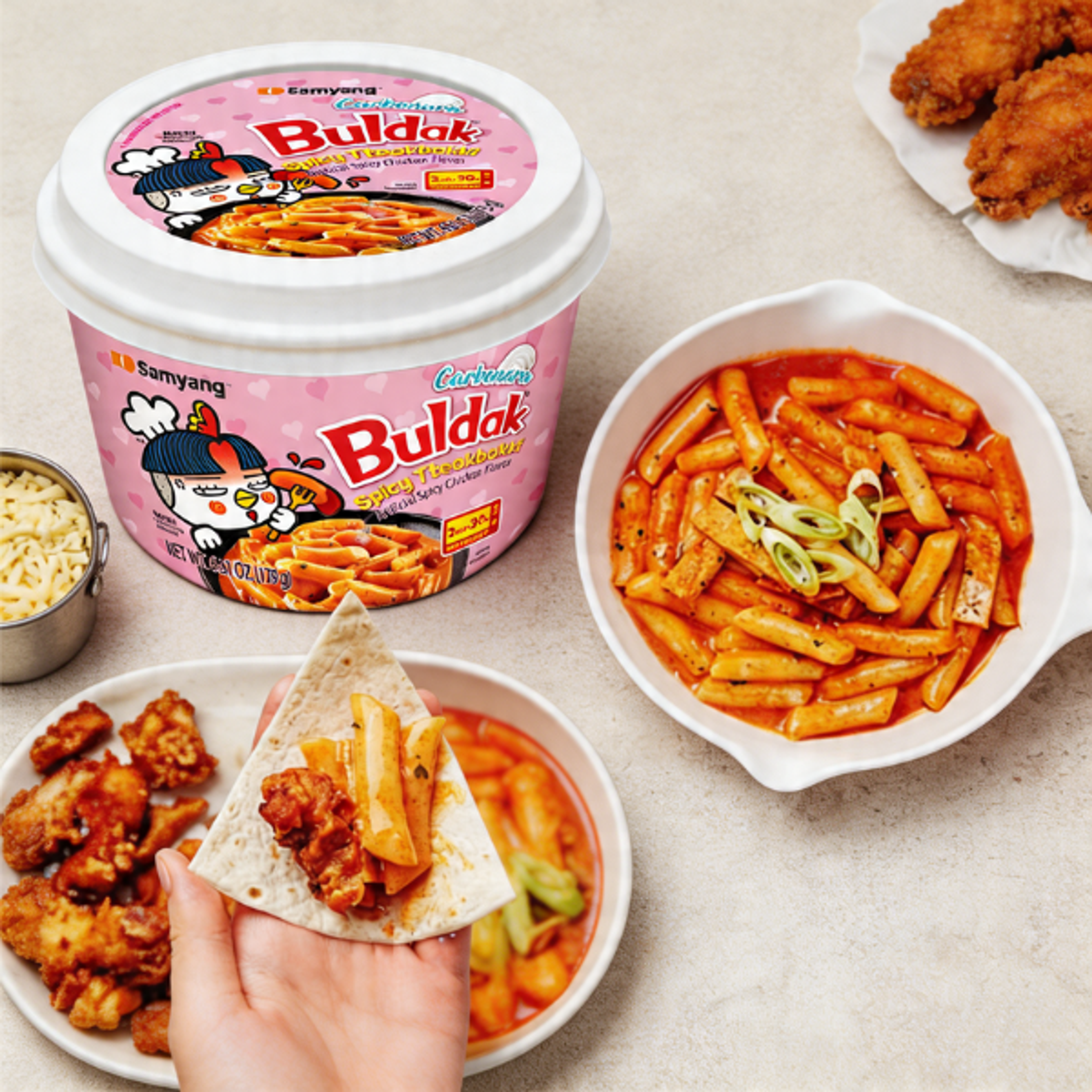 Buldak Carbonara Tteokbokki