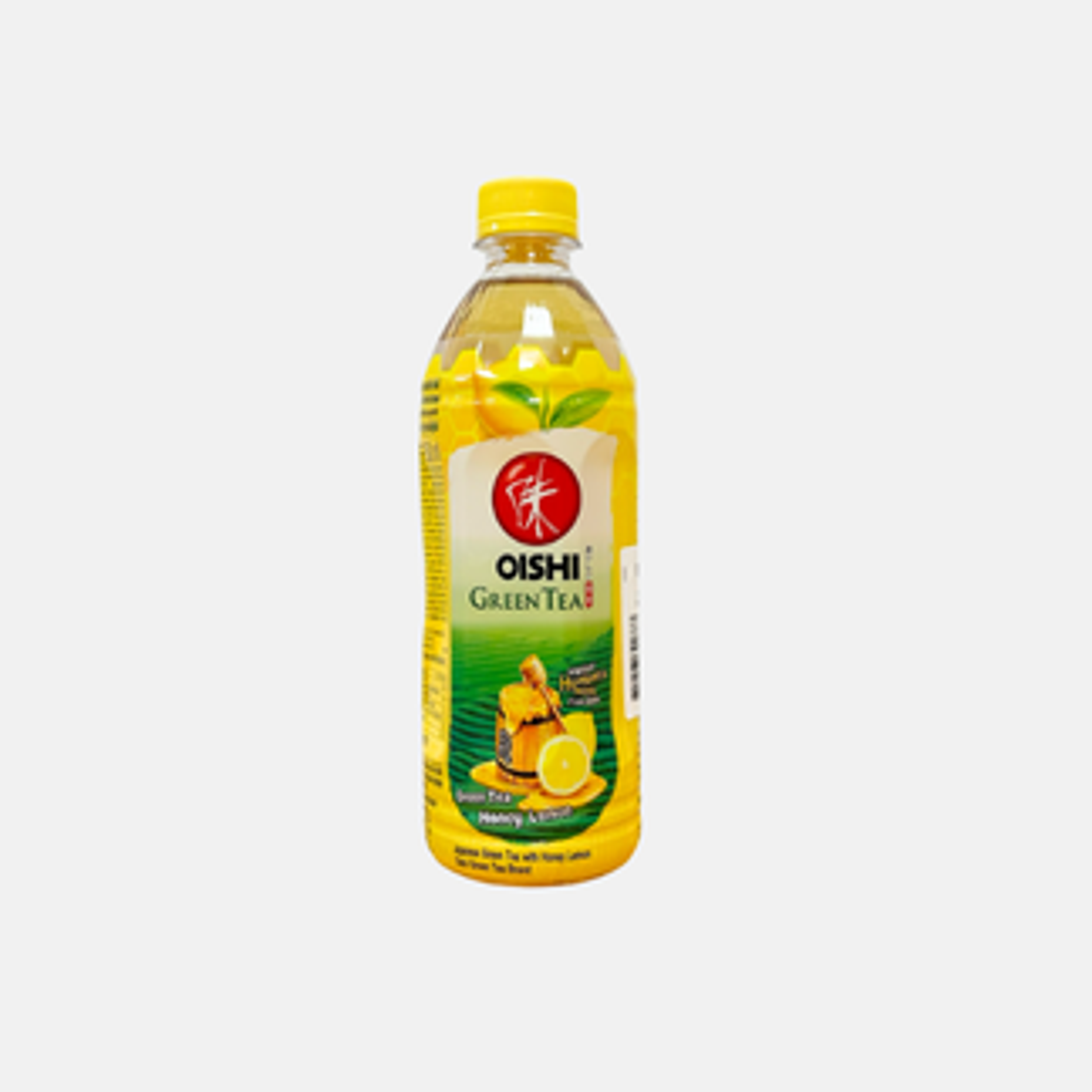 Oishi Green Tea with Honey & Lemon 0.5L - Refreshing Green Tea with Fruity Flavor