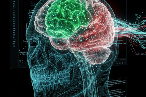 Developer working on code with focus and concentration