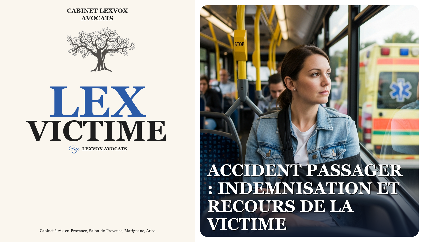 Accident passager : indemnisation et recours de la victime
