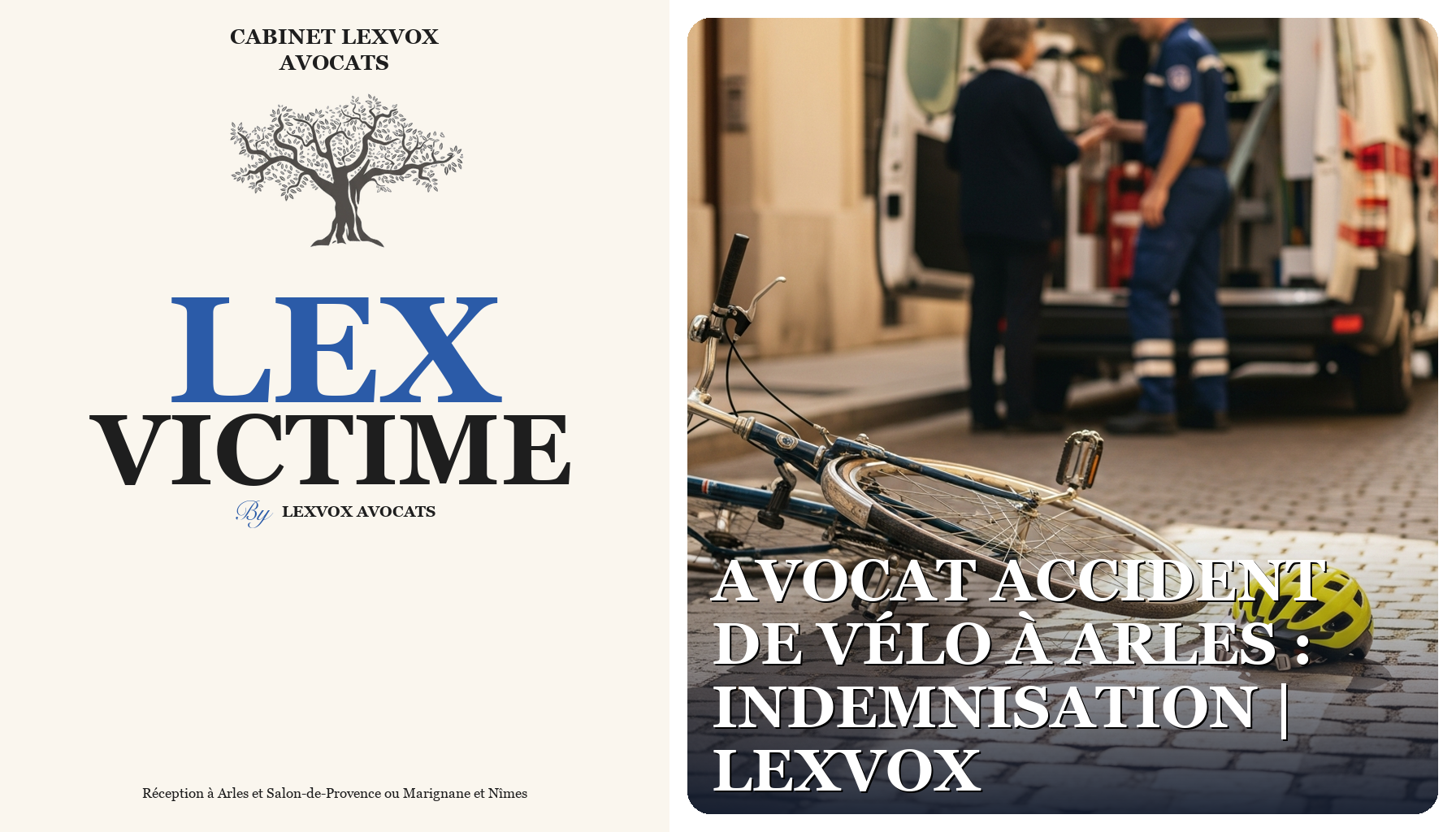 Avocat accident de vélo à Arles : indemnisation | LEXVOX