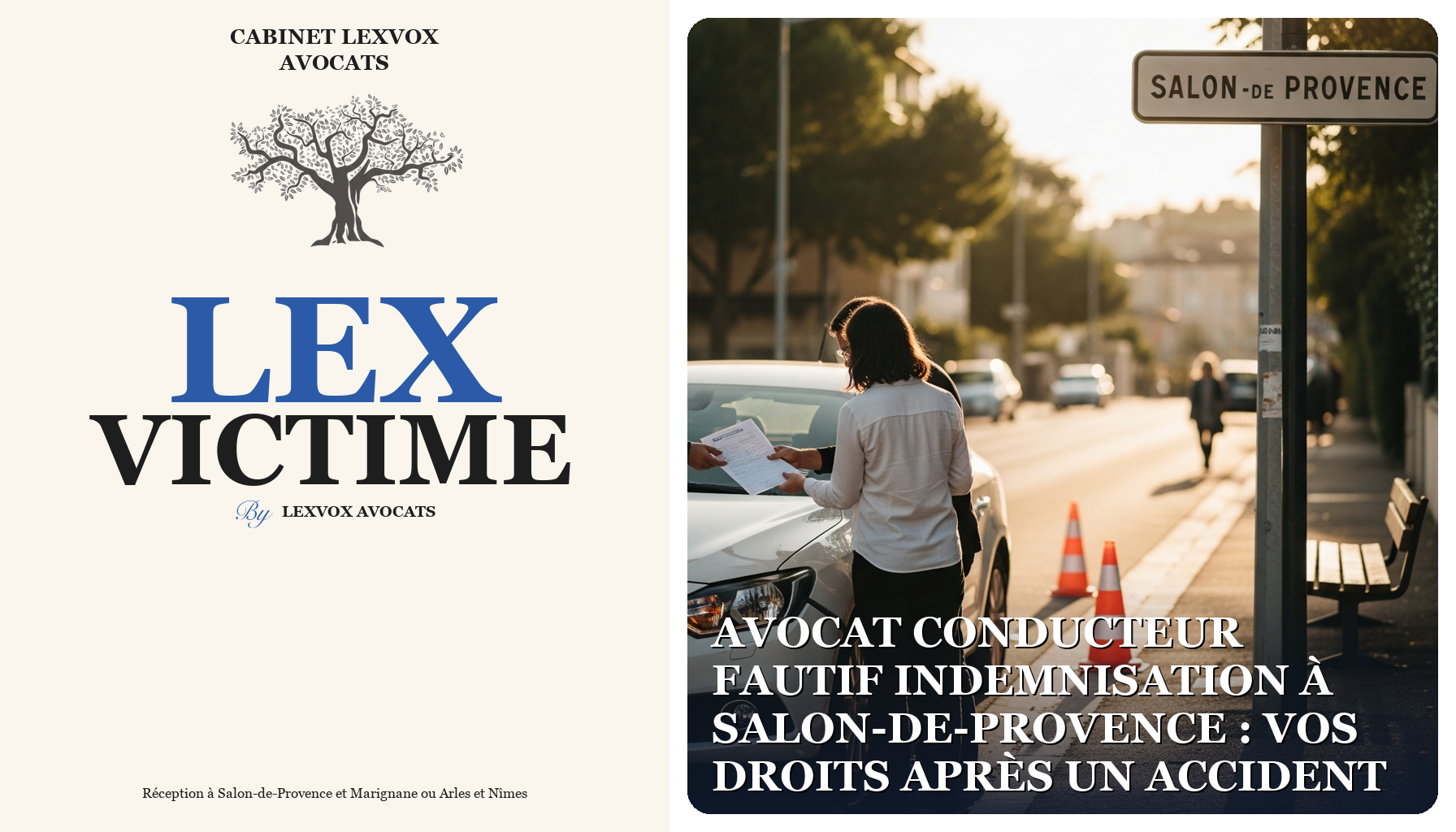 Avocat conducteur fautif indemnisation à Salon-de-Provence : vos droits après un accident