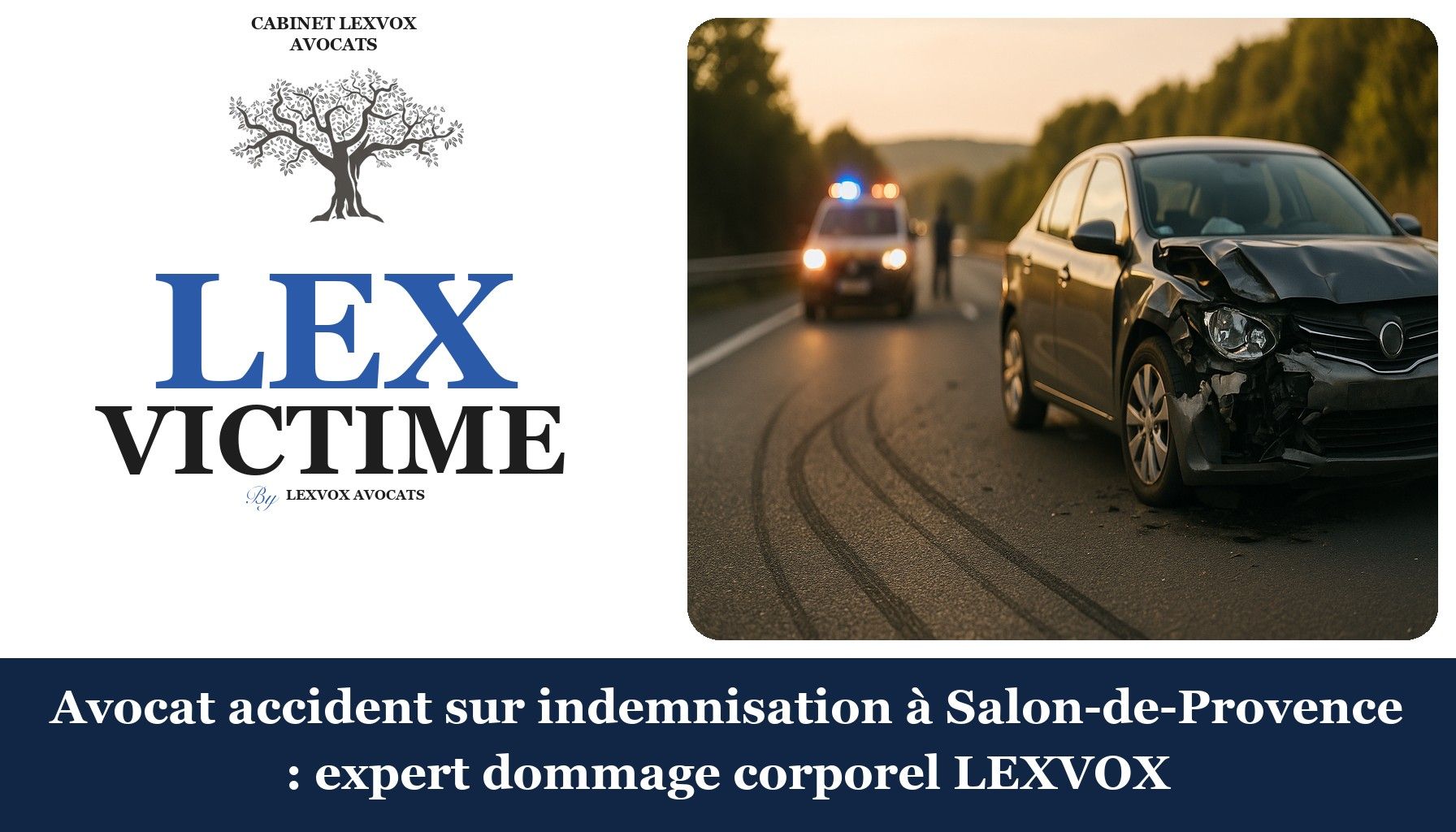 Avocat accident sur indemnisation à Salon-de-Provence : expert dommage corporel LEXVOX