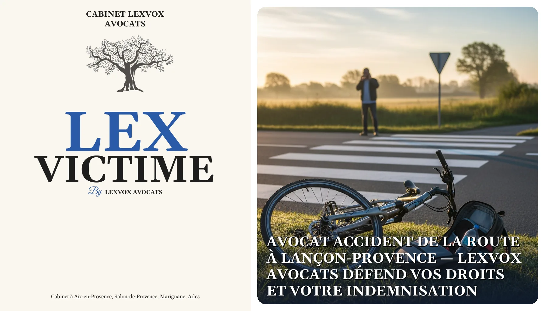 Avocat accident de la route à Lançon-Provence — LEXVOX AVOCATS défend vos droits et votre indemnisation
