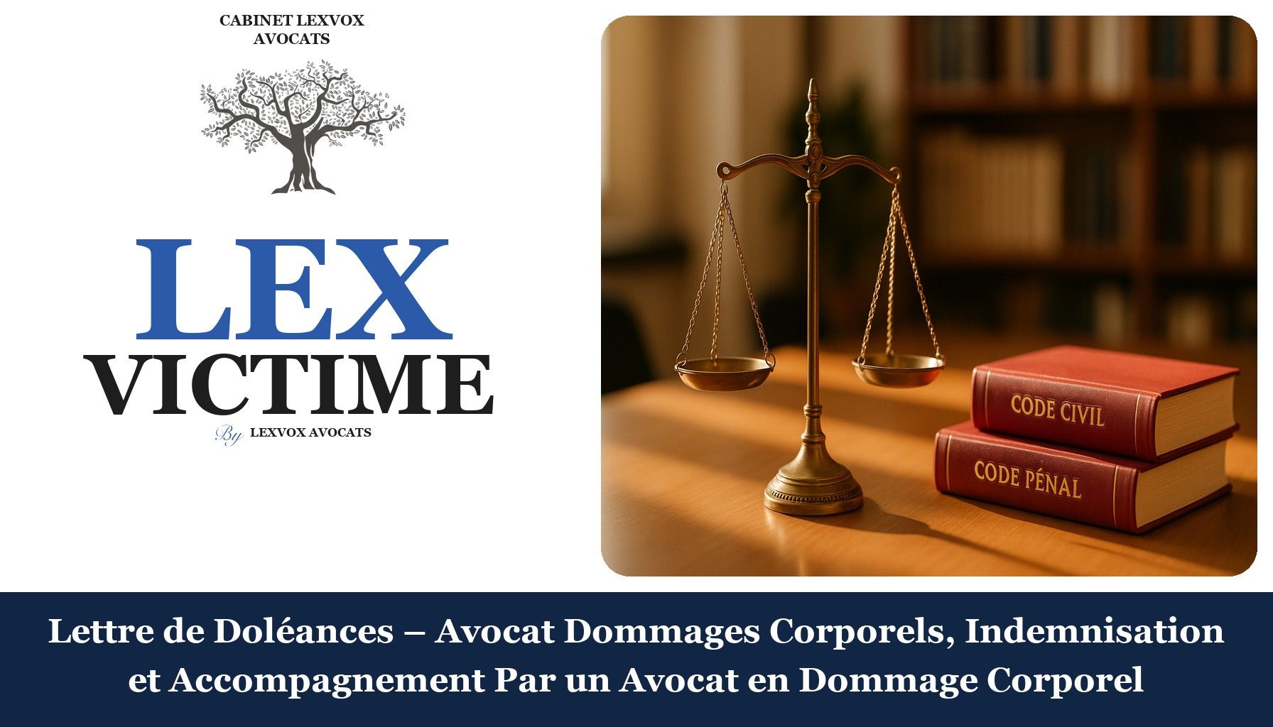 Lettre de Doléances – Avocat Dommages Corporels, Indemnisation et Accompagnement Par un Avocat en Dommage Corporel