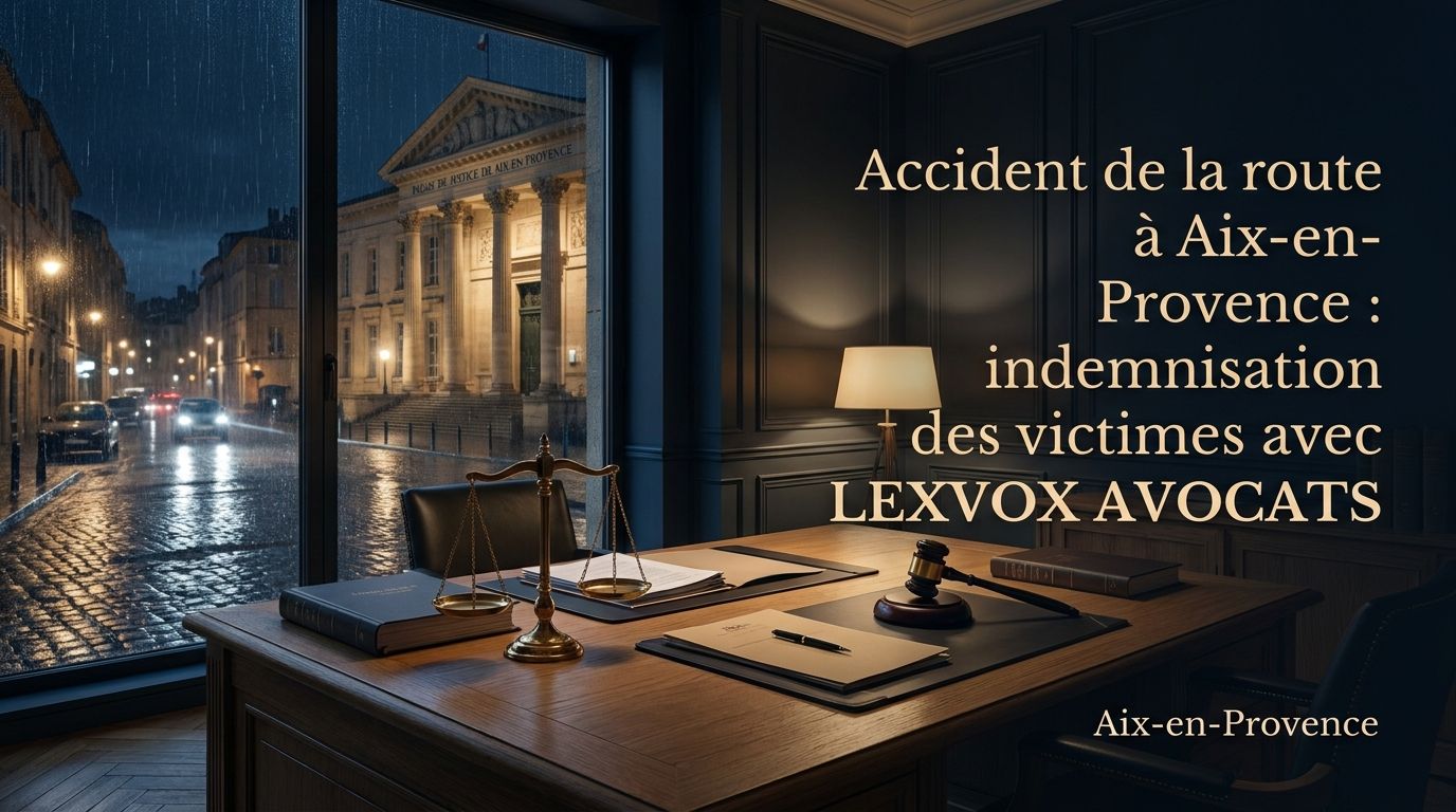Accident de la route à Aix-en-Provence : indemnisation des victimes avec LEXVOX AVOCATS — Cabinet LEXVOX Avocats