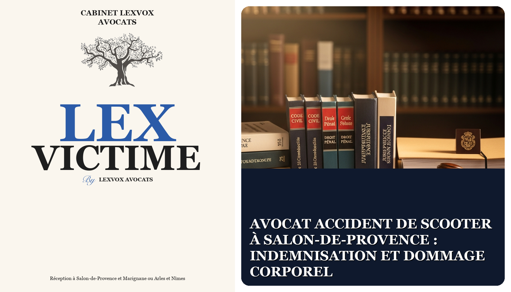Avocat accident de scooter à Salon-de-Provence : indemnisation et dommage corporel