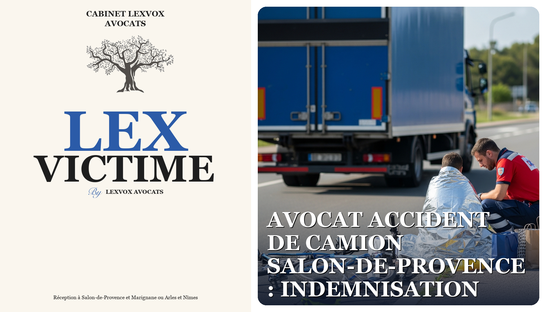 Avocat accident de camion Salon-de-Provence : indemnisation
